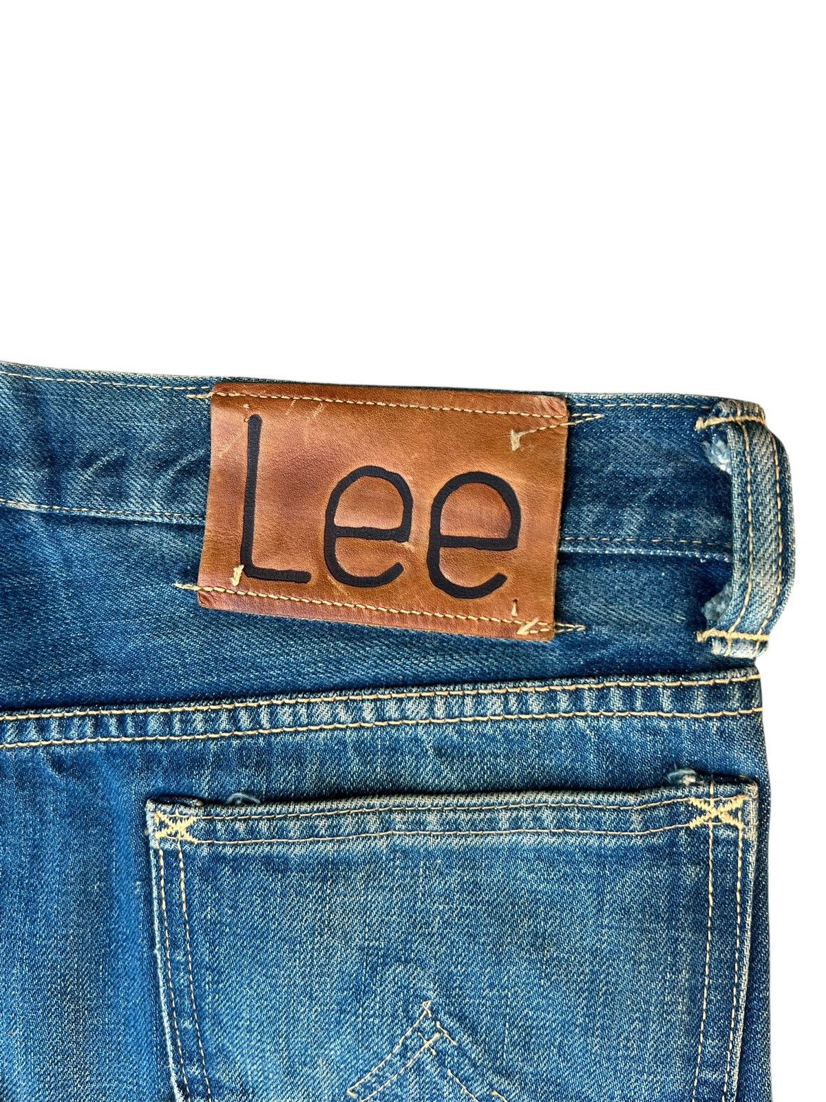 Lee Dirty Mud Stains Denim 90s Lee WW2 Model Selvedge Jeans Size US 32 / EU 48 - 20 Thumbnail