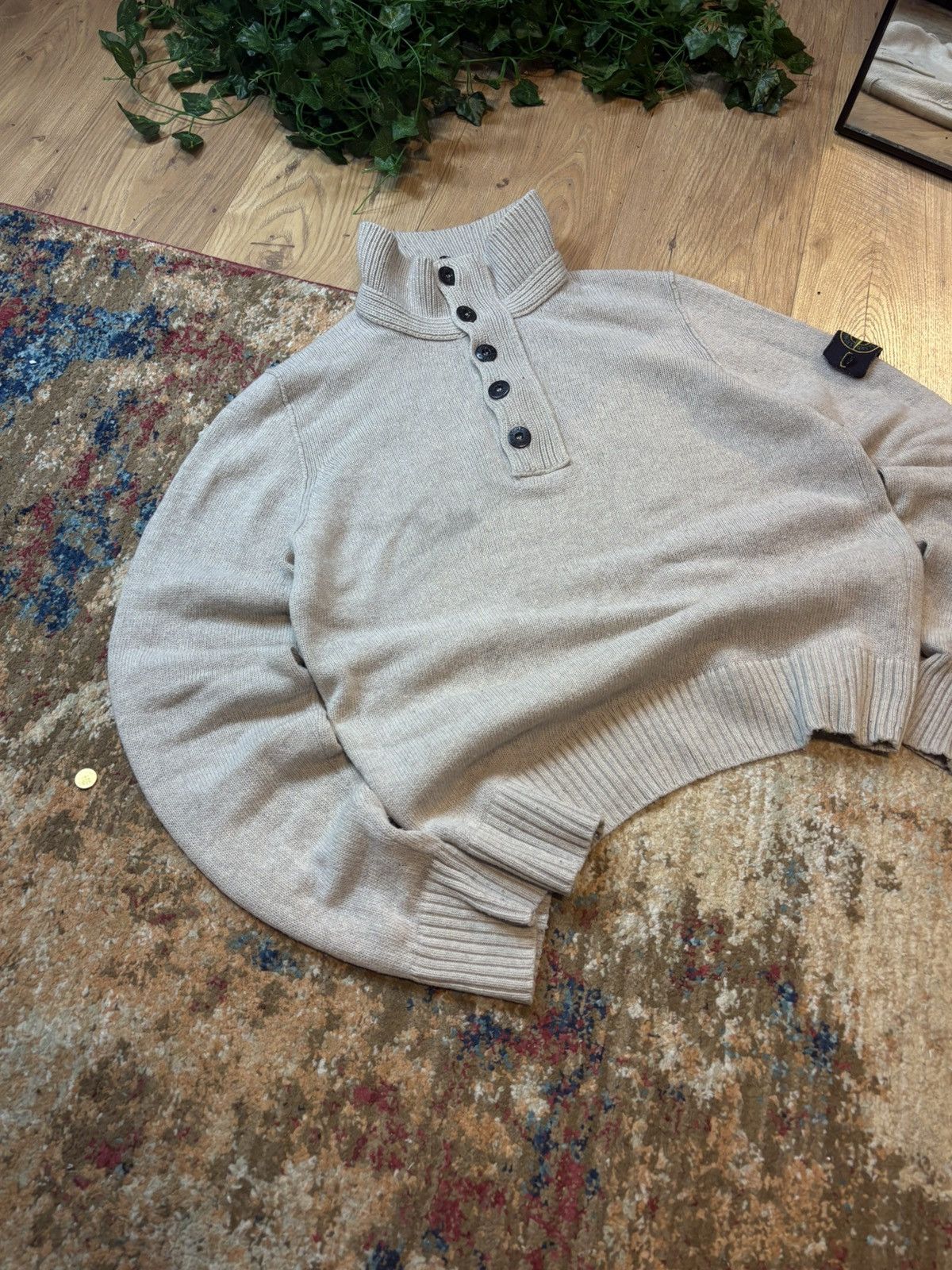 Stone Island 00s Stone Island Vintage Knitted Wool Sweater Indie Sleaze Size US M / EU 48-50 / 2 - 6 Thumbnail