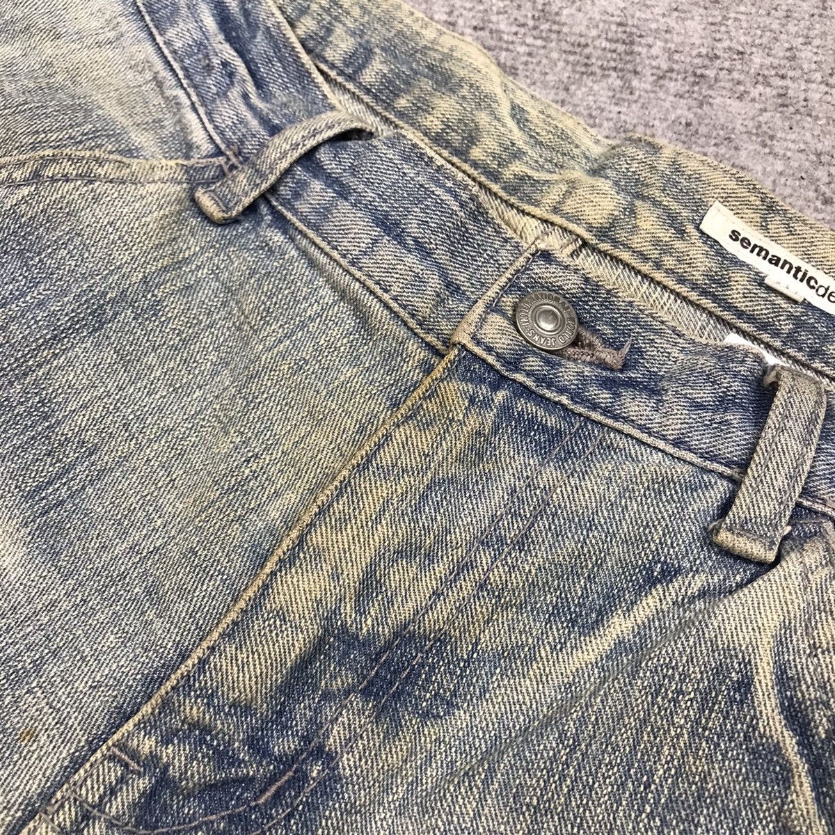 Japanese Brand SEMANTICDESIGN JAPAN DENIM BAGGY BOOT CUT PANTS Size US 32 / EU 48 - 19 Thumbnail