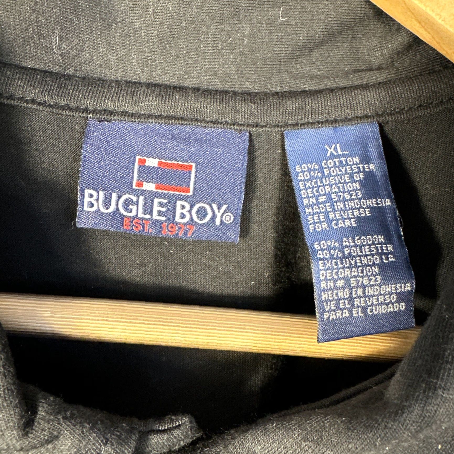 Bugle Boy VINTAGE Bugle Boy Polo Shirt Mens XL Black Lion Graphic Argyle Print Shirt Size US XL / EU 56 / 4 - 3 Thumbnail