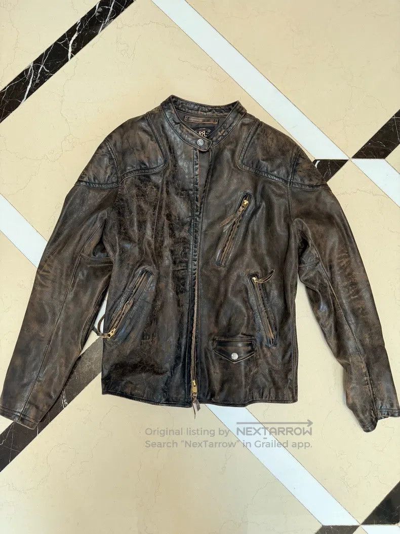 RRL Ralph Lauren RRL Ralph Lauren Leather Jacket Size US XL / EU 56 / 4 - 1 Thumbnail