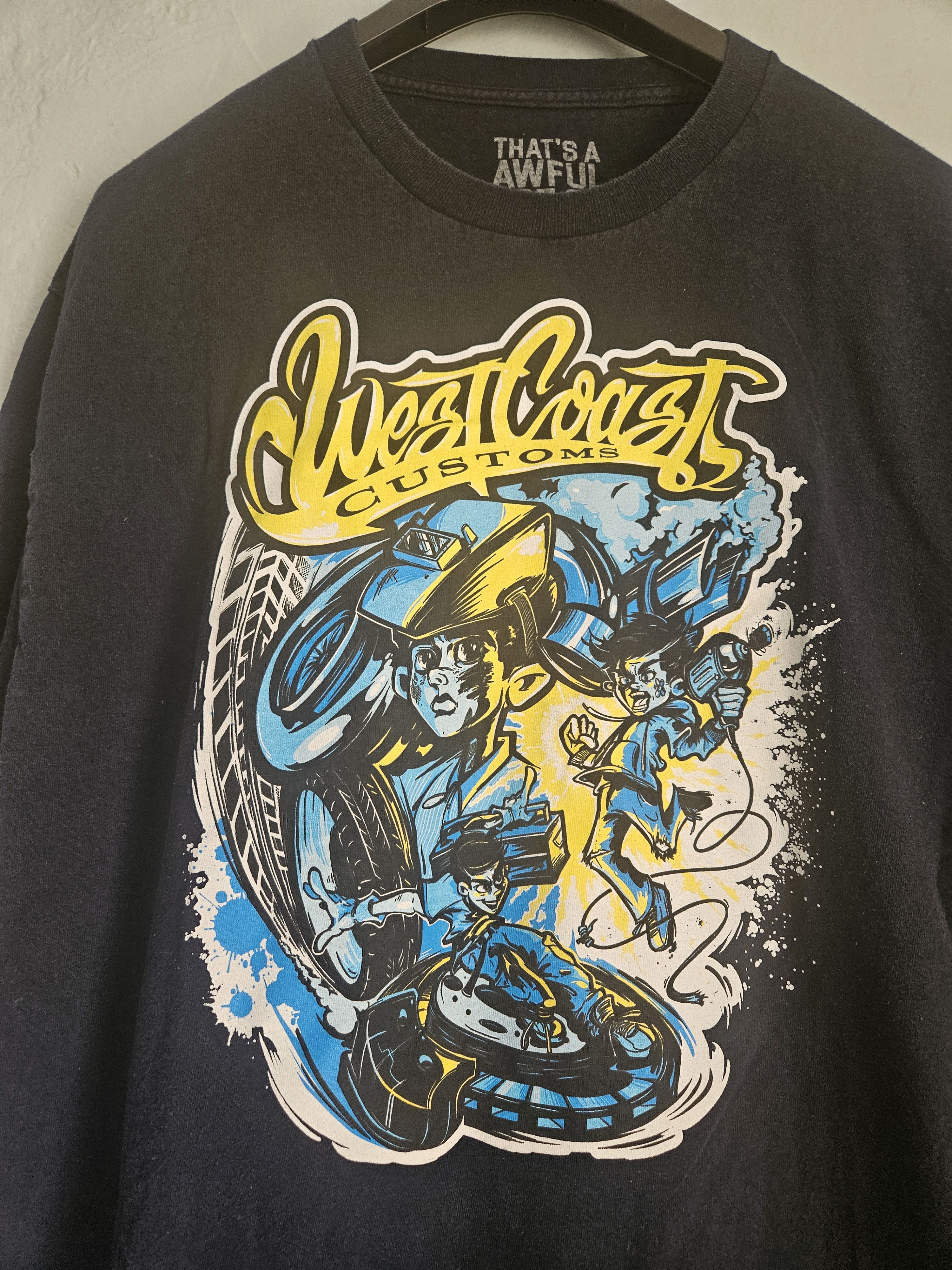 Awful Lot of Cough Syrup West Coast Customs Blue T Shirt Size US XL / EU 56 / 4 - 2 Thumbnail