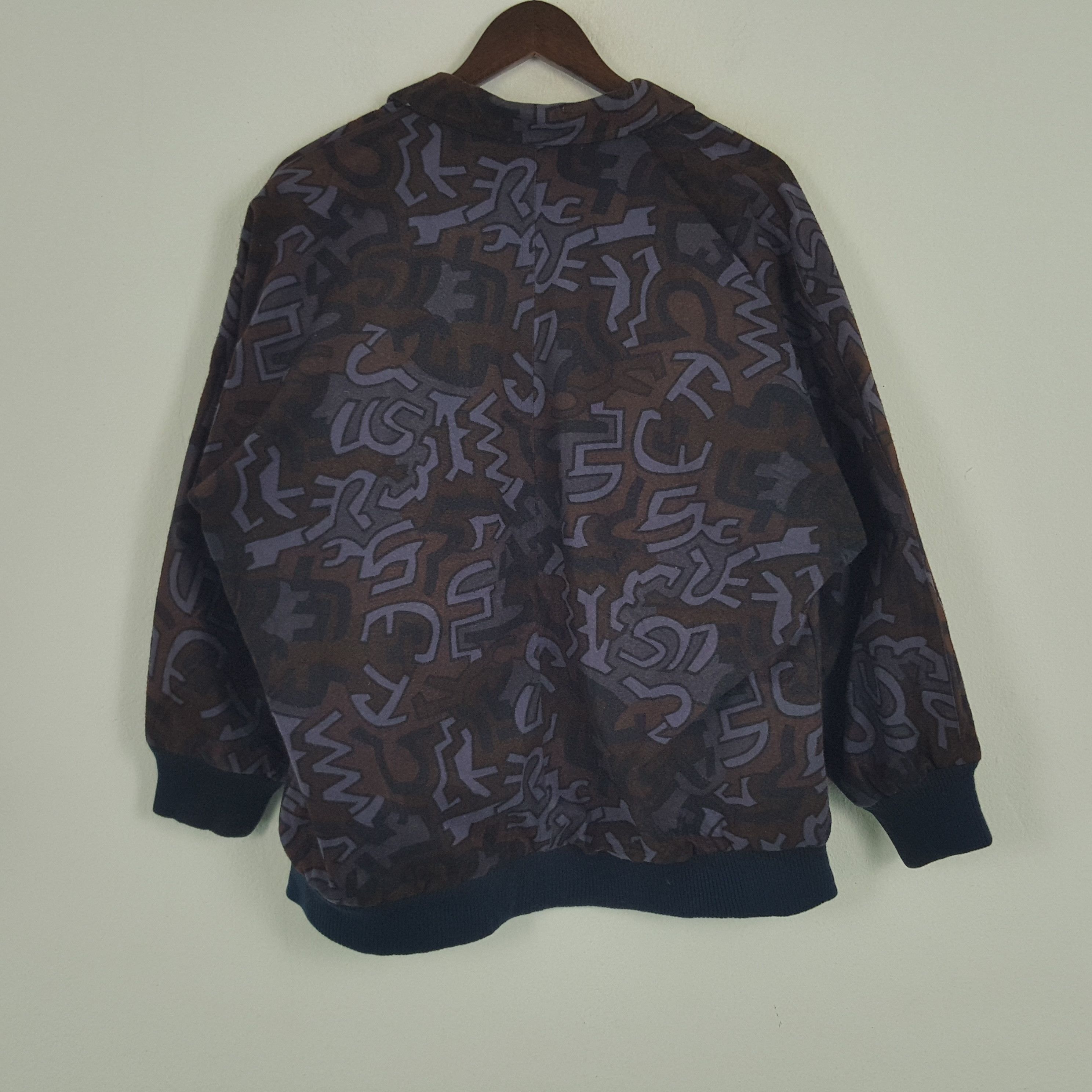 Designer × Vintage Vintage Monogram Art Winter Blazer Coat Jacket Size US XXL / EU 58 / 5 - 2 Thumbnail