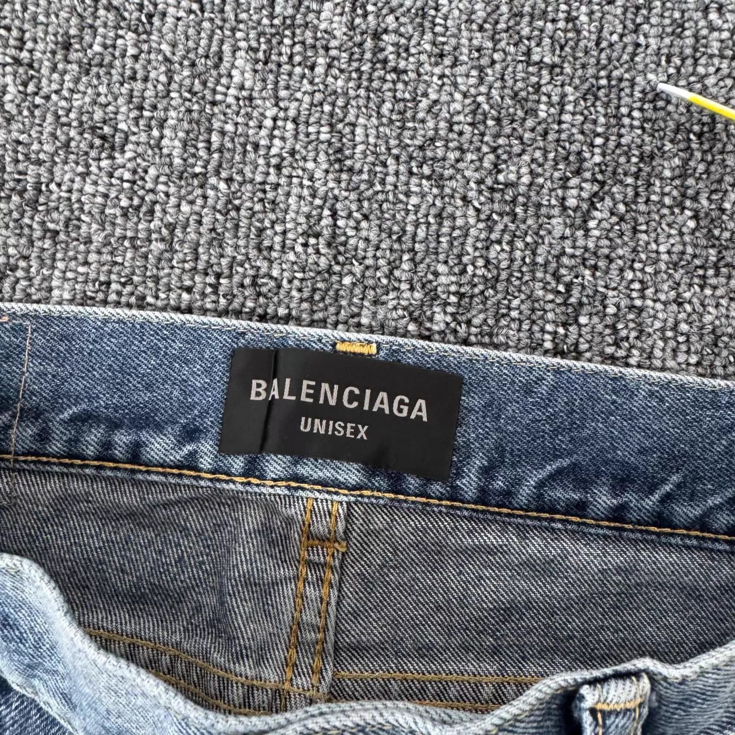 Balenciaga Balenciaga SS22 Washed Straight Leg Jeans XS 99 New Size US 27 - 5 Thumbnail