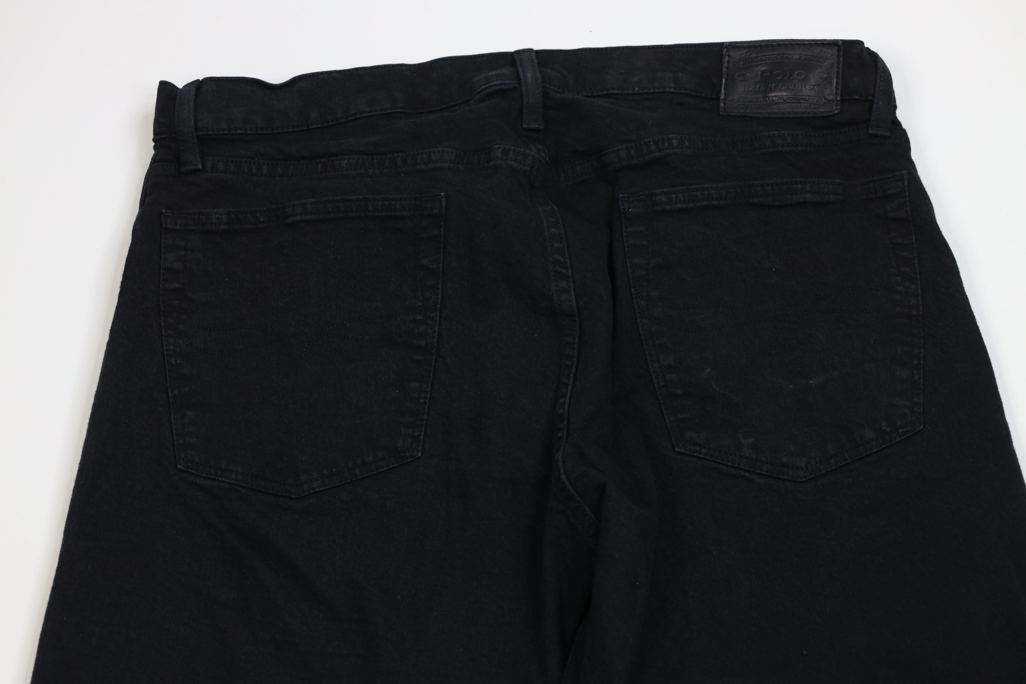 Ralph Lauren Vintage Ralph Lauren Stretch Wide Leg Denim Jeans Black Size US 36 / EU 52 - 9 Thumbnail