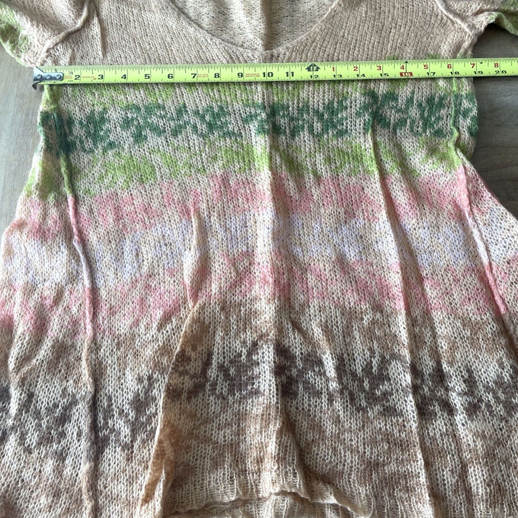 Free People Free People Open-Knit Boho Peasant Top Womens Medium Relaxed Longsleeve Sweater Size M / US 6-8 / IT 42-44 - 7 Thumbnail