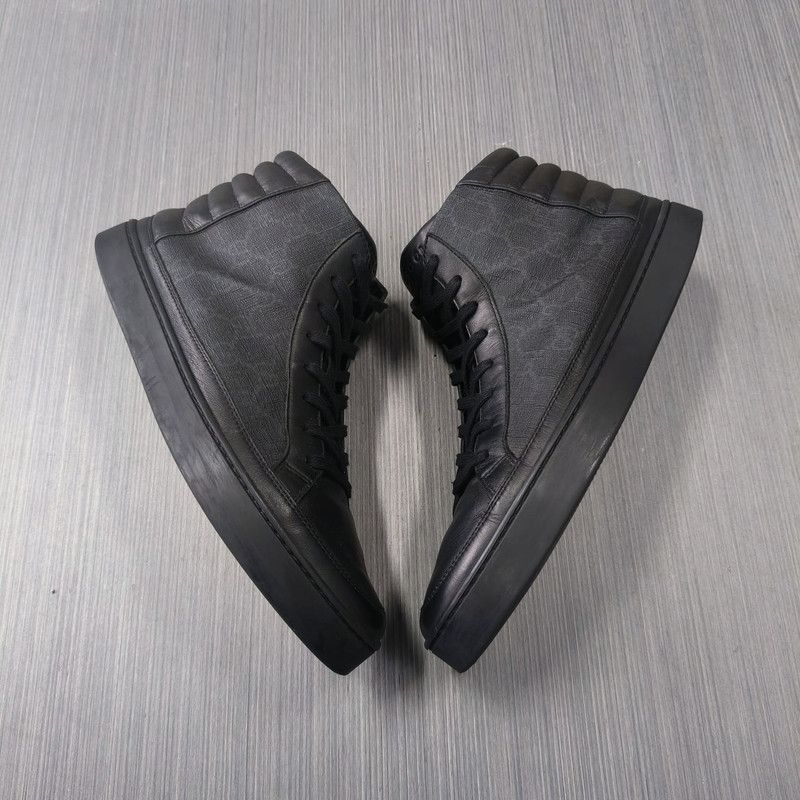Gucci Gucci Black High-Top Sneakers Size US 8 / EU 41 - 8 Thumbnail