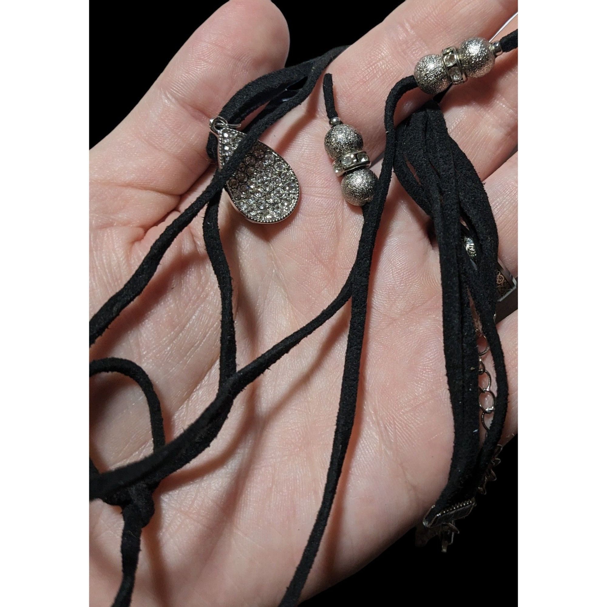 Other Whimsigoth Black Beaded Choker/Lariat Necklace Size ONE SIZE - 8 Thumbnail