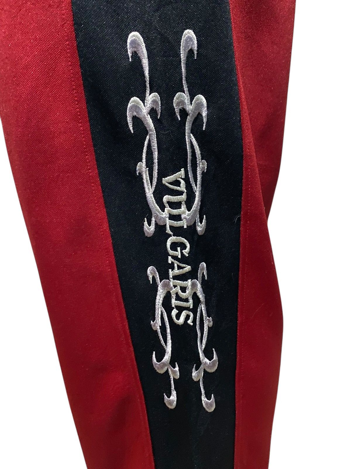 Japanese Brand Vintage Vulgaris tribal embroidery baggy trackpants Size US 32 / EU 48 - 5 Thumbnail