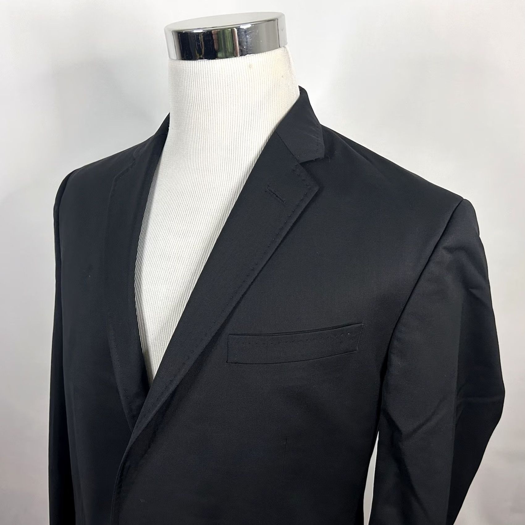Ted Baker Ted Baker London 42R Endurance Jones Sport Coat Wool Black Two Button Vented Jacket Regular Notch Lapel Mens Sport Coat Size US XS / EU 42 / 0 - 2 Thumbnail