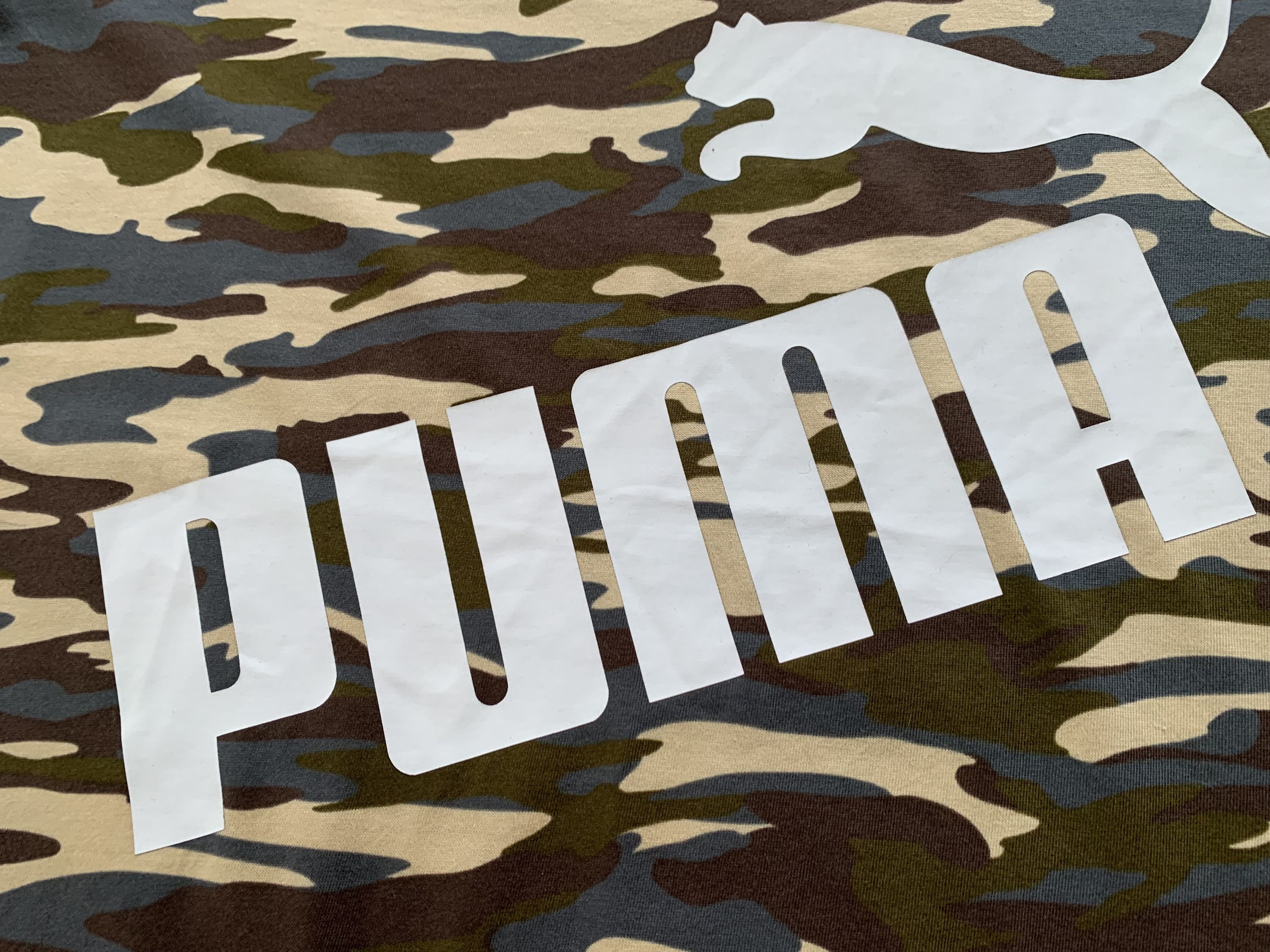 Puma Puma Khaki Military Cotton T Shirt 2023 Size US XXL / EU 58 / 5 - 5 Thumbnail