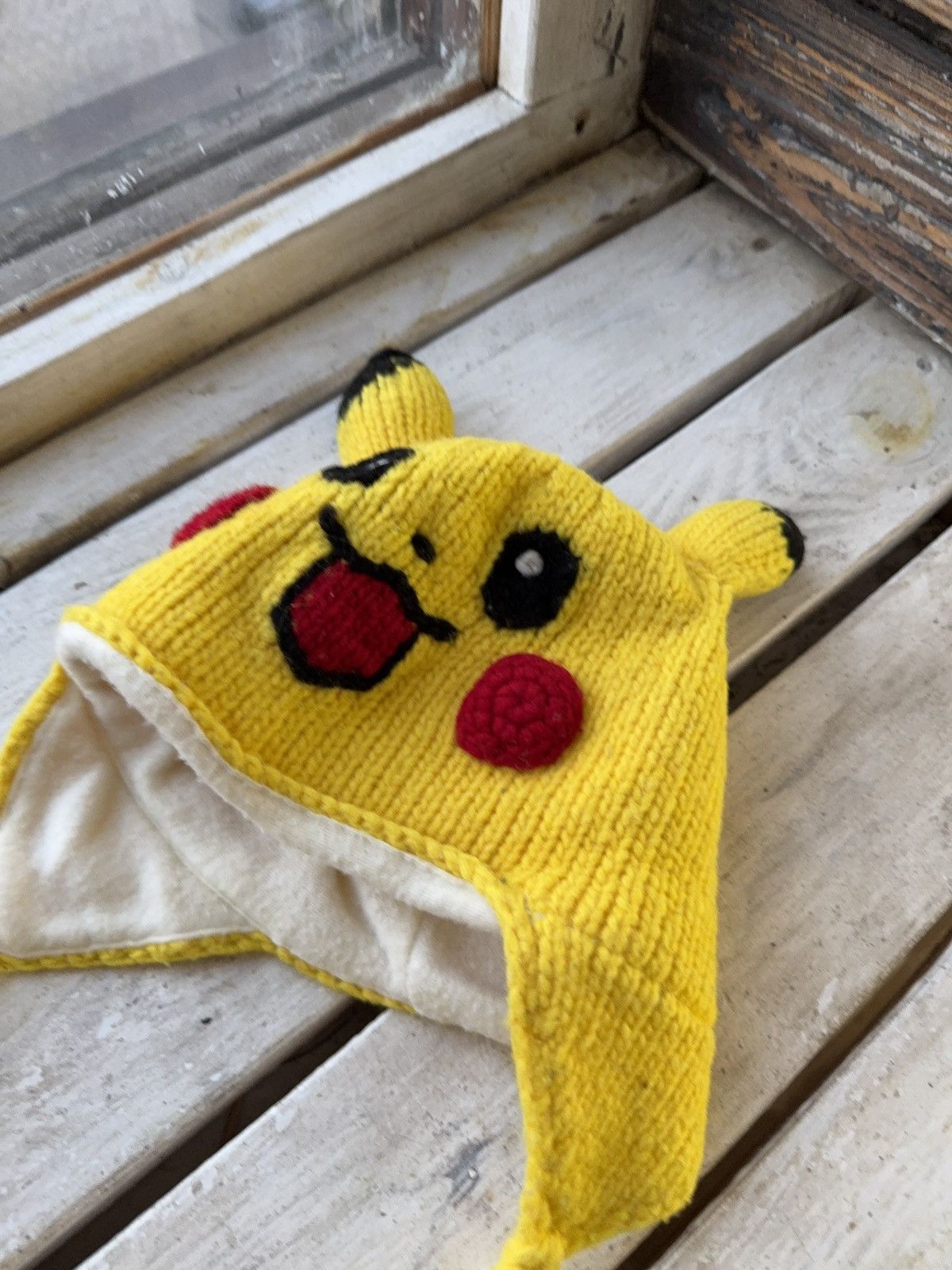 Japanese Brand × Nintendo × Pokemon RARE Y2K Pikachu Pokémon Beanie Hat Nintendo Size ONE SIZE - 3 Thumbnail