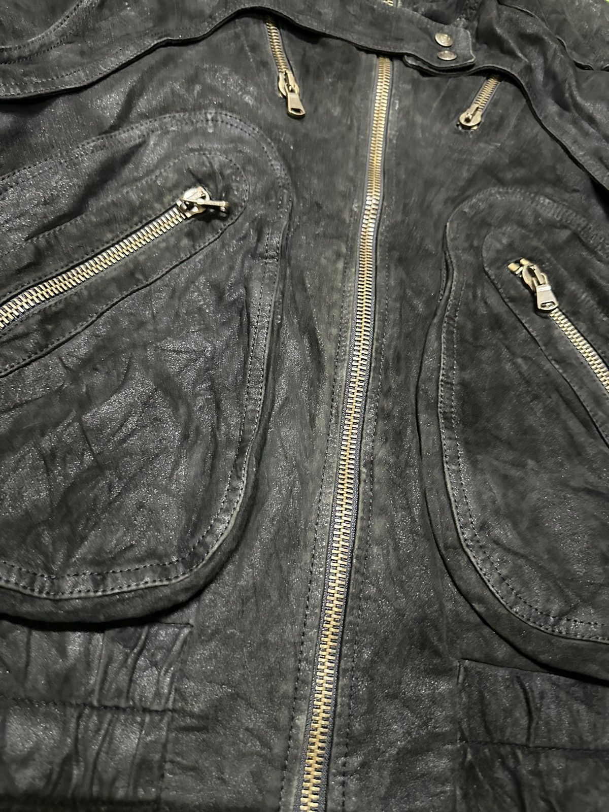 Just Cavalli Just Cavali wax tactical bomber jacket Size US L / EU 52-54 / 3 - 8 Thumbnail
