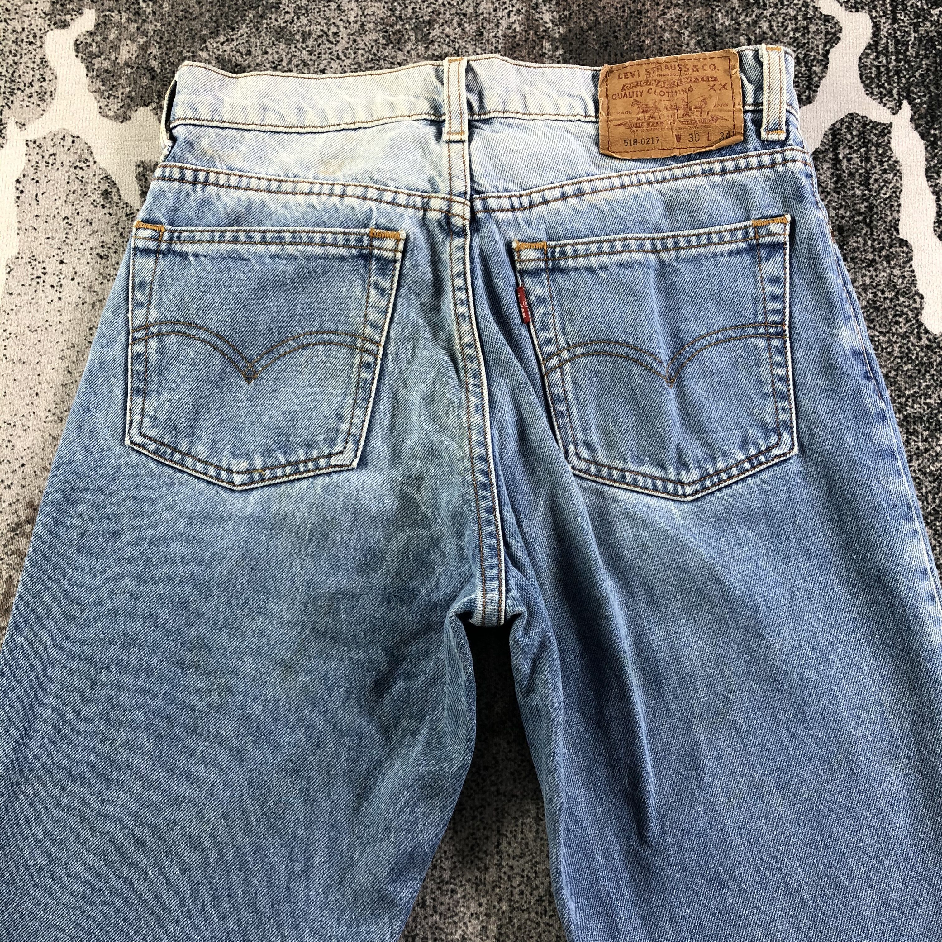 Levi's 90s Vintage Levis 518 Jeans Medium Wash Denim KJ2235 Size US 28 / EU 44 - 4 Thumbnail