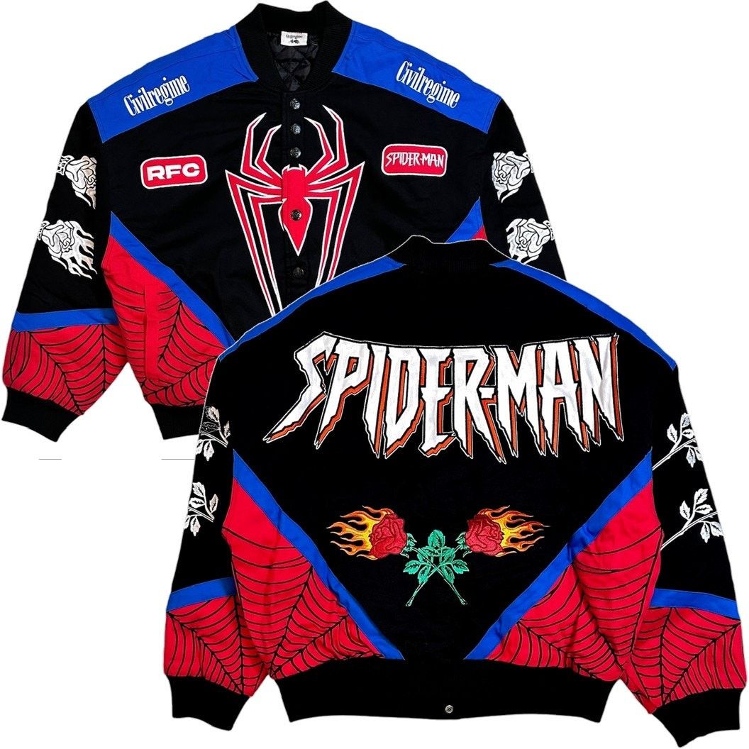 Civil Regime Civil Regime X Spider-Man Varsity Bomber Jacket in Medium Size US M / EU 48-50 / 2 - 1 Thumbnail