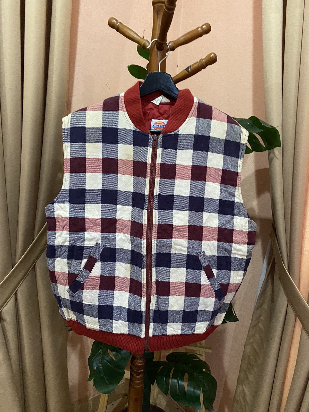 Dickies VINTAGE DICKIES CHECKER WORKWEAR VEST JACKET Size US L / EU 52-54 / 3 - 3 Thumbnail