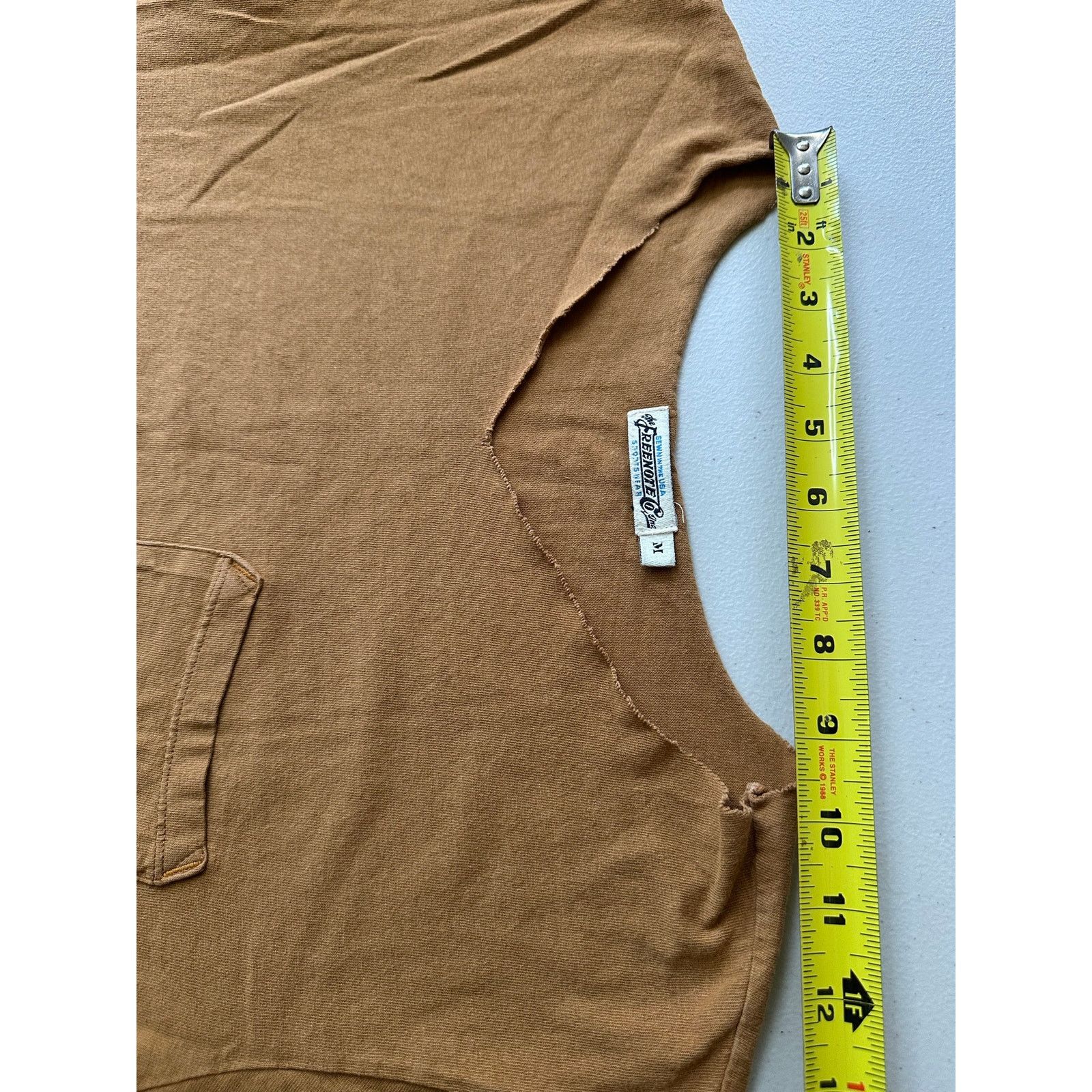 Freenote Freenote Cloth Pocket T Shirt M Mustard Distressed Cut Size M / US 6-8 / IT 42-44 - 6 Thumbnail