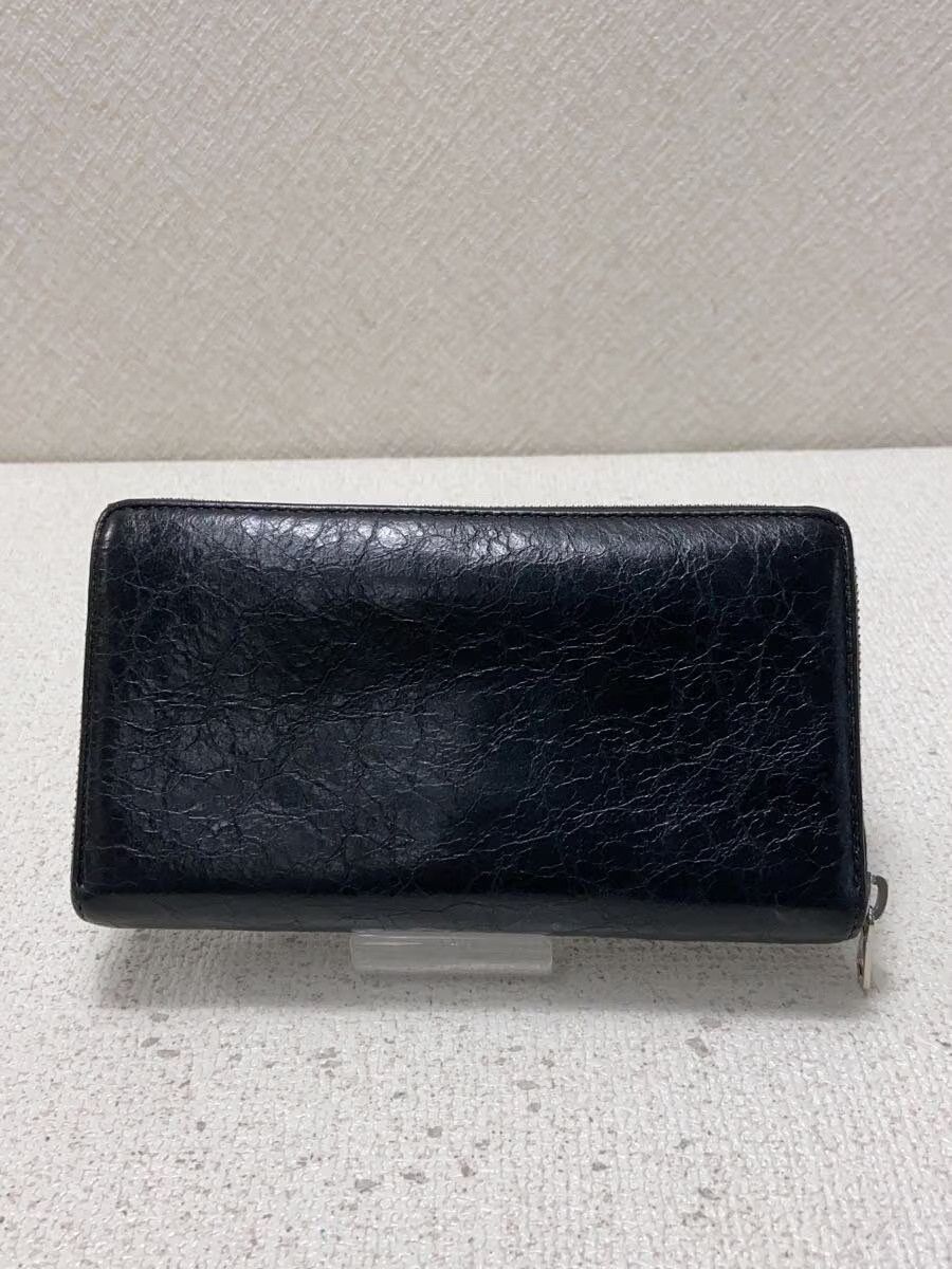 Balenciaga Balenciaga Sheep Leather Long Wallet Black Size ONE SIZE - 2 Thumbnail