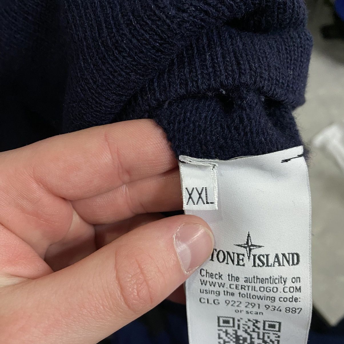 Stone Island Vintage Stone Island Wool Zip Hoodie Size US XXL / EU 58 / 5 - 13 Thumbnail