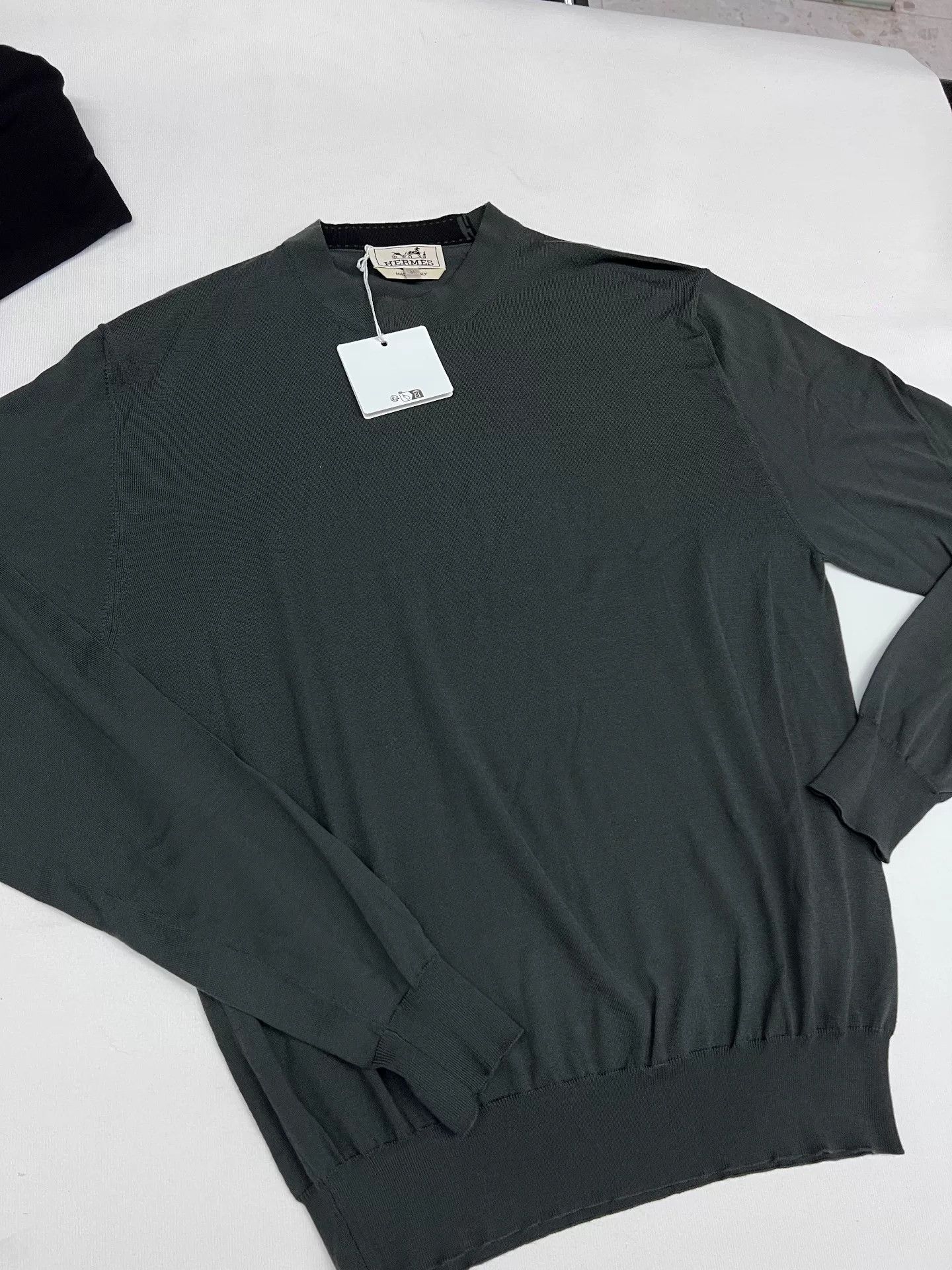 Hermes Hermes Men's Gray Knit Sweater Size US M / EU 48-50 / 2 - 1 Thumbnail