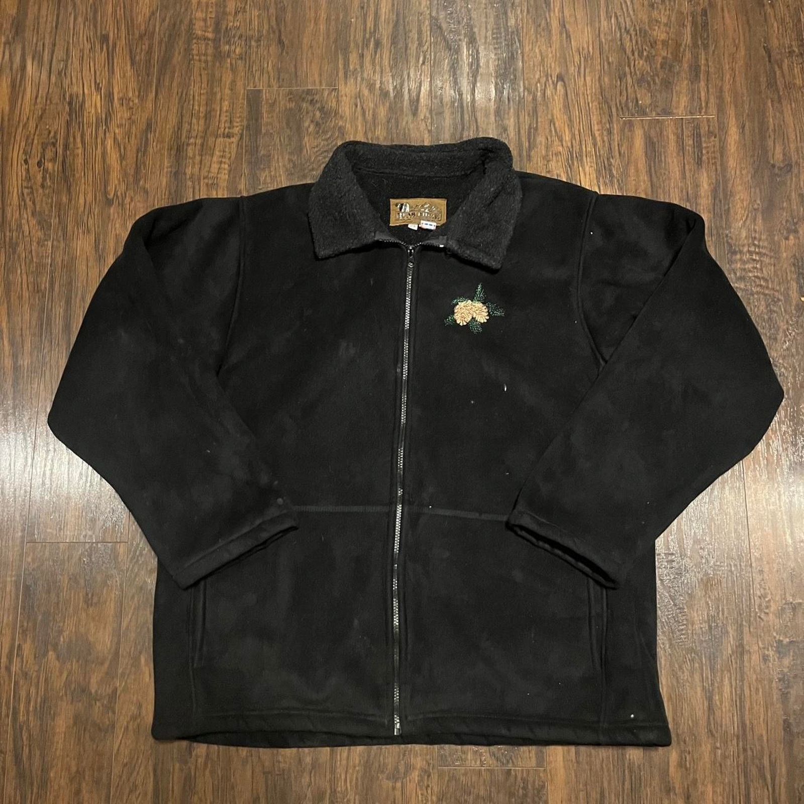 Vintage Vintage Back Bear Ridge Suede Zipup Coat Size XXL / US 16-18 / IT 52-54 - 1 Thumbnail