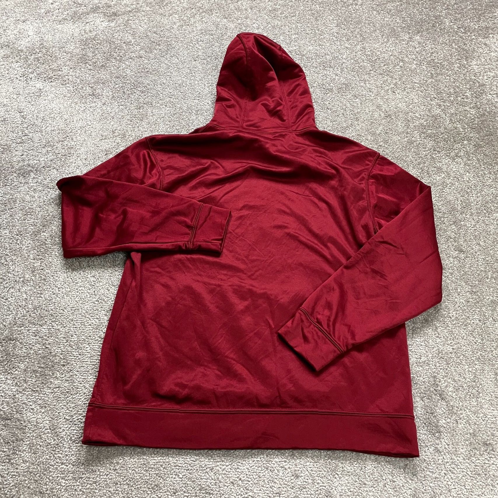Augusta Sportswear Augusta Hoodie Pullover Men Medium Red Fleece Graphic Logo Football Hooded Sweatshirt Size US S / EU 44-46 / 1 - 2 Thumbnail