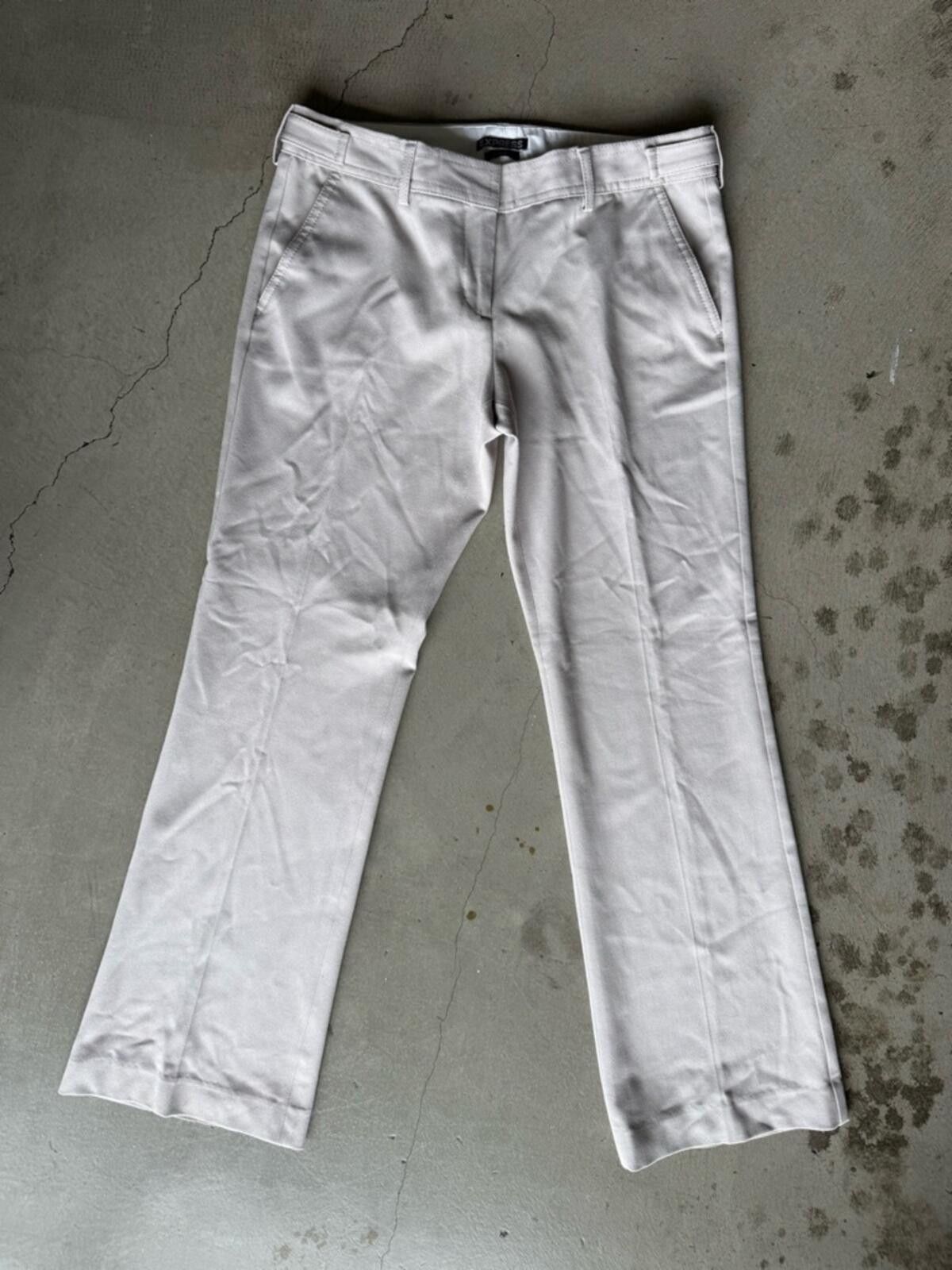 Express Express / Columnist Dress Pants / Light Khaki Size 28" / US 6 / IT 42 - 1 Thumbnail