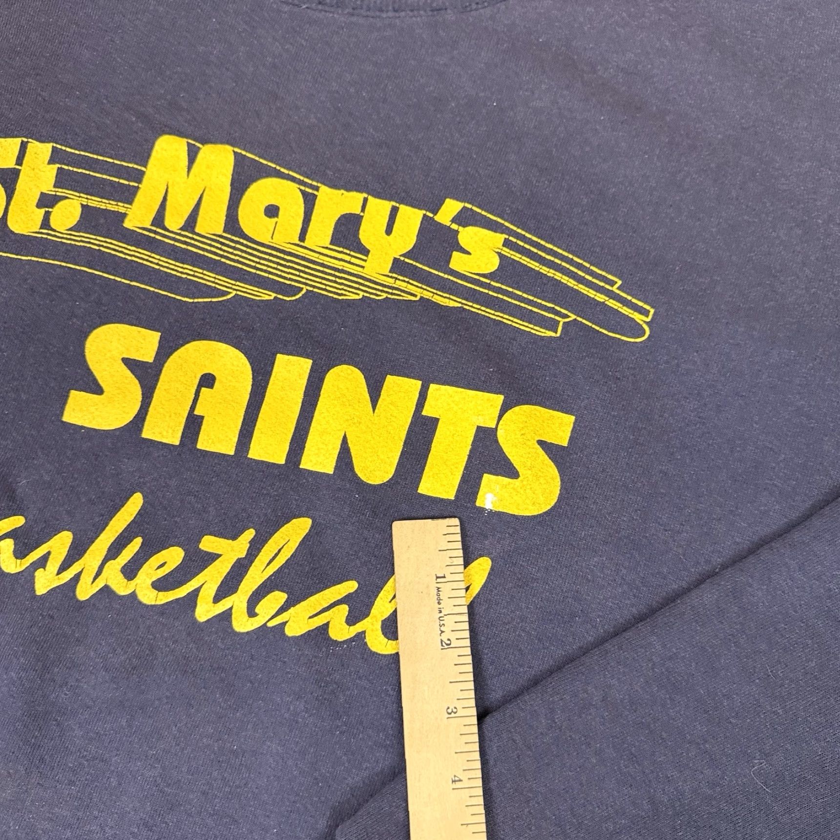 Lee VINTAGE Lee Heavyweight Sweatshirt Mens 2XL Blue St Mary’s Saints Basketball Pullover College Sports Size US XXL / EU 58 / 5 - 6 Thumbnail
