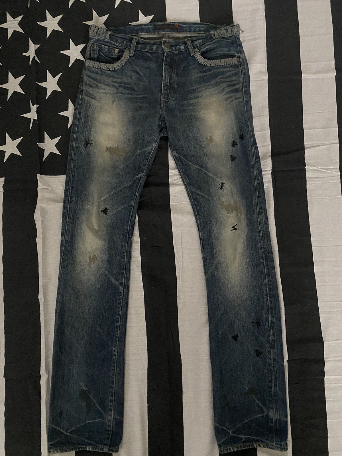 Undercover Undercover Crash Denim Witches Cell Division AW02 | Grailed