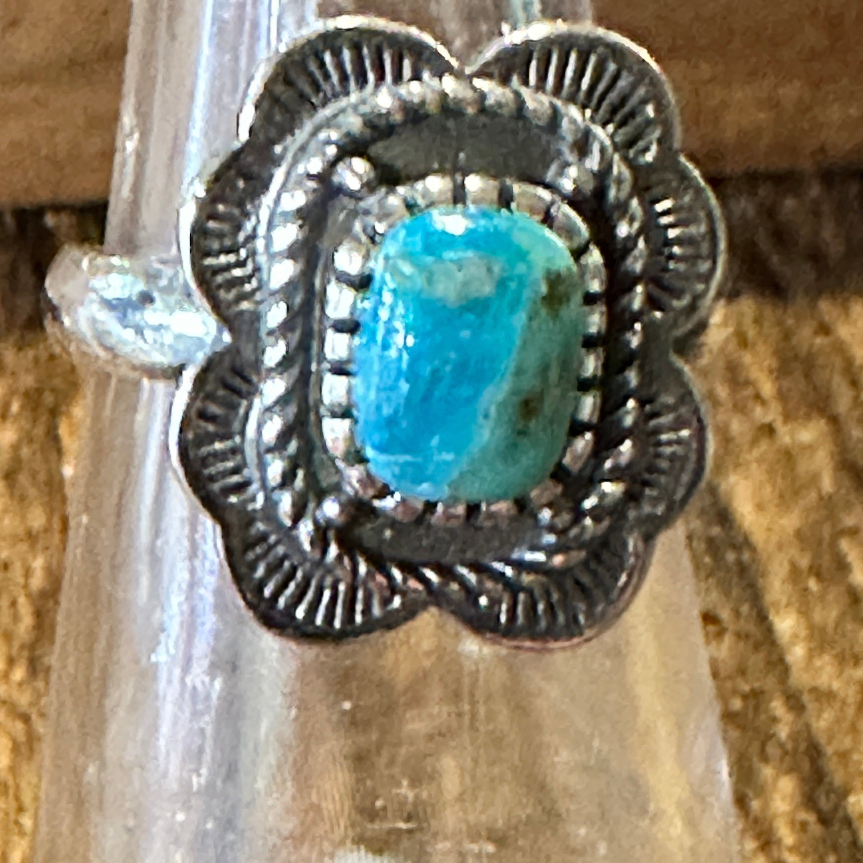 Other Native American Asia Turquoise Cuff Statement Ring, Genuine Size ONE SIZE - 1 Thumbnail