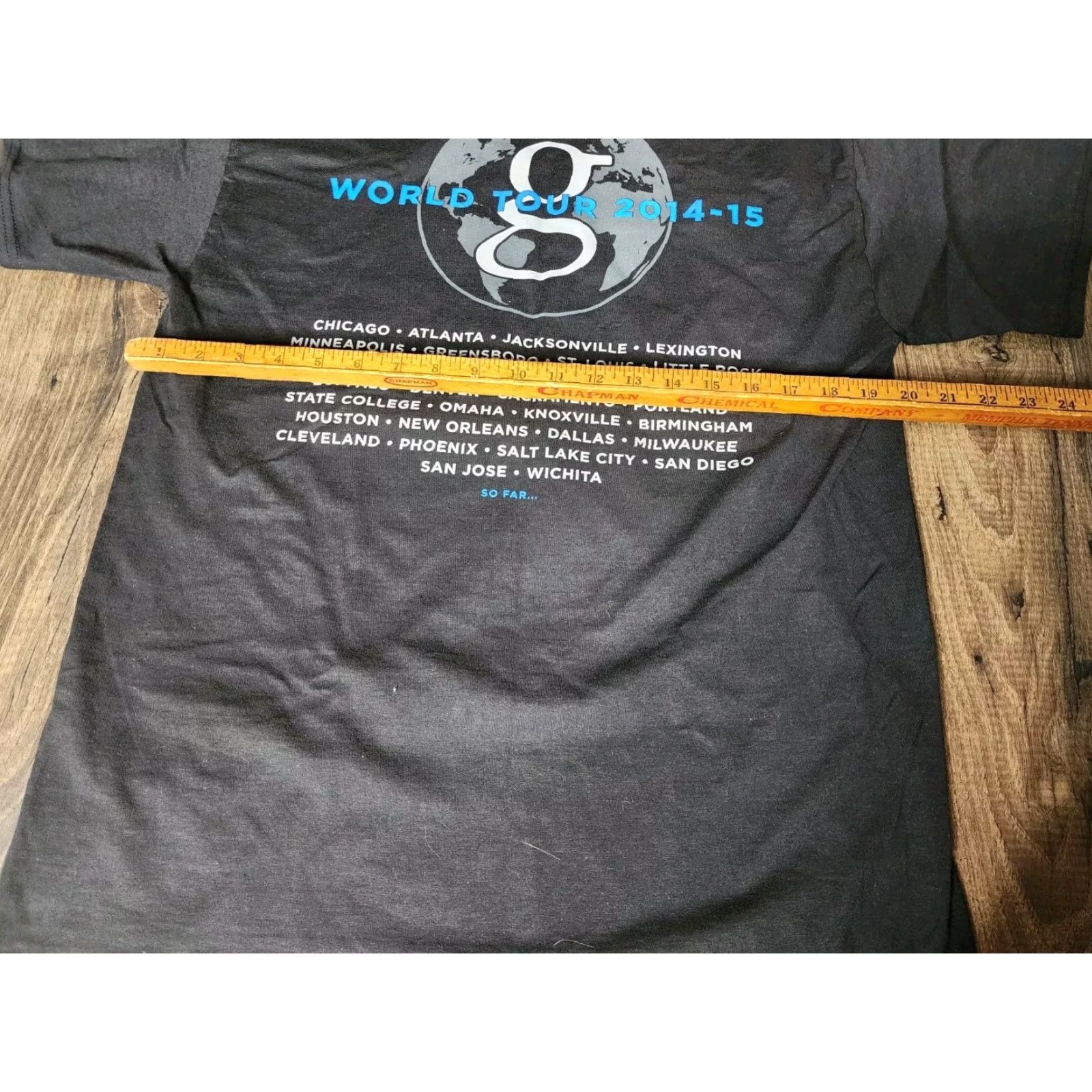 Hanes Garth Brooks World Tour 2014 - 2015 Concert Shirt Mens L Band Tee Size US L / EU 52-54 / 3 - 3 Thumbnail