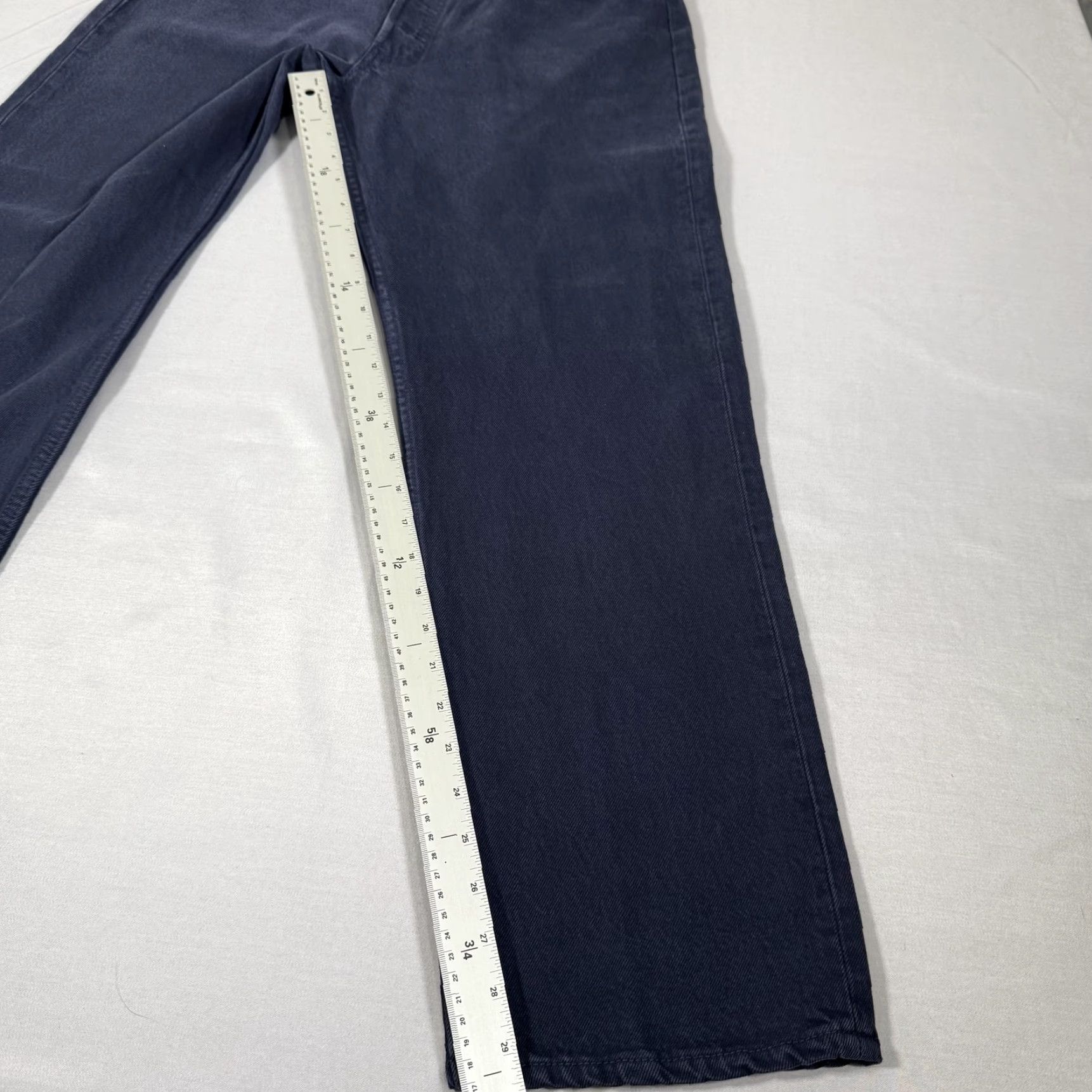 Levi's VINTAGE Levi's 501 Jeans Mens 36x30 Navy Blue Denim Straight Fit 90s USA 5-Pocket Button Fly Size US 36 / EU 52 - 4 Thumbnail