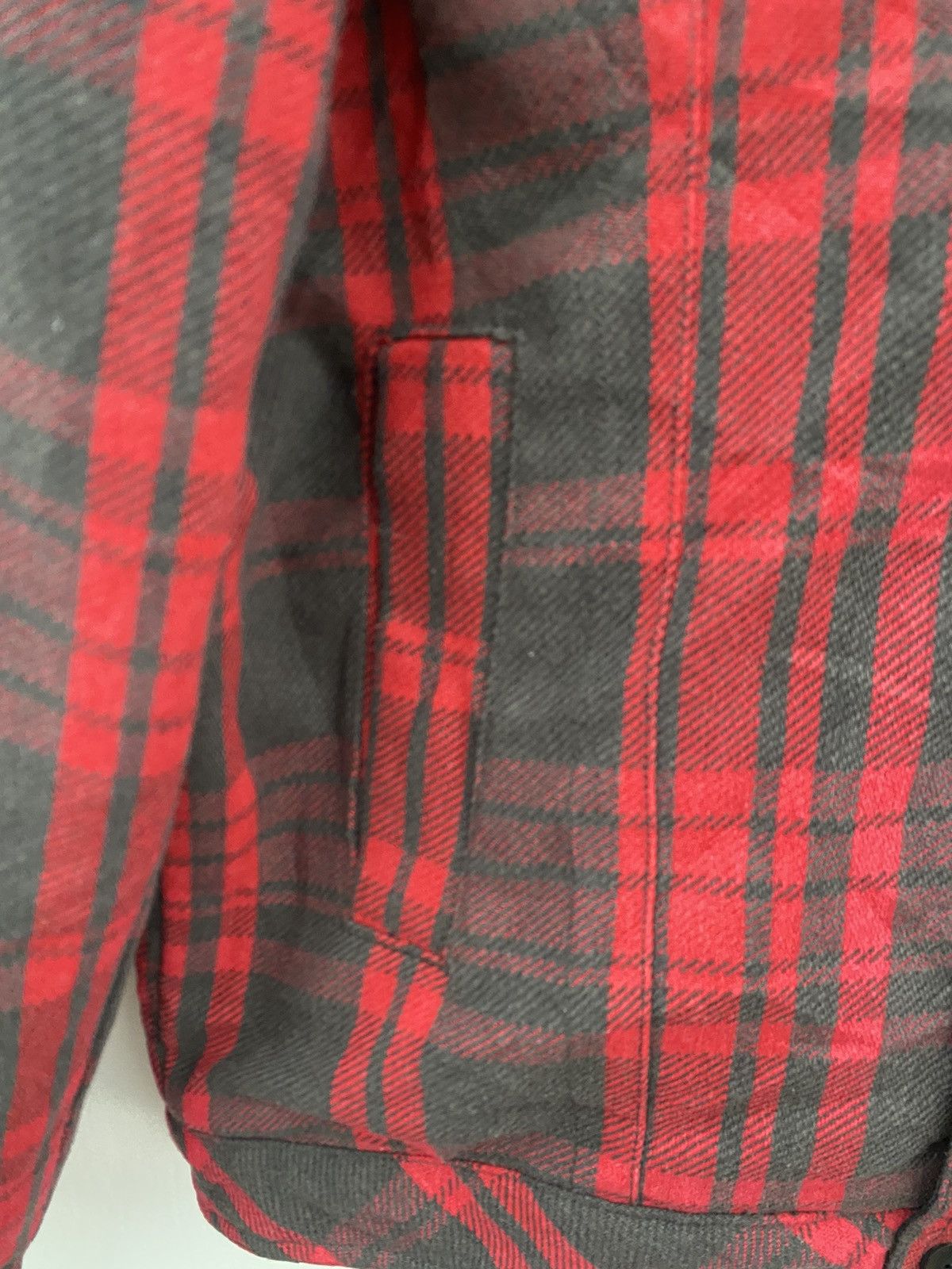 Japanese Brand × KMRii Plaid Jacket Sherpa Inside Deconstructed Jacket With Hoodies Size US XL / EU 56 / 4 - 11 Thumbnail
