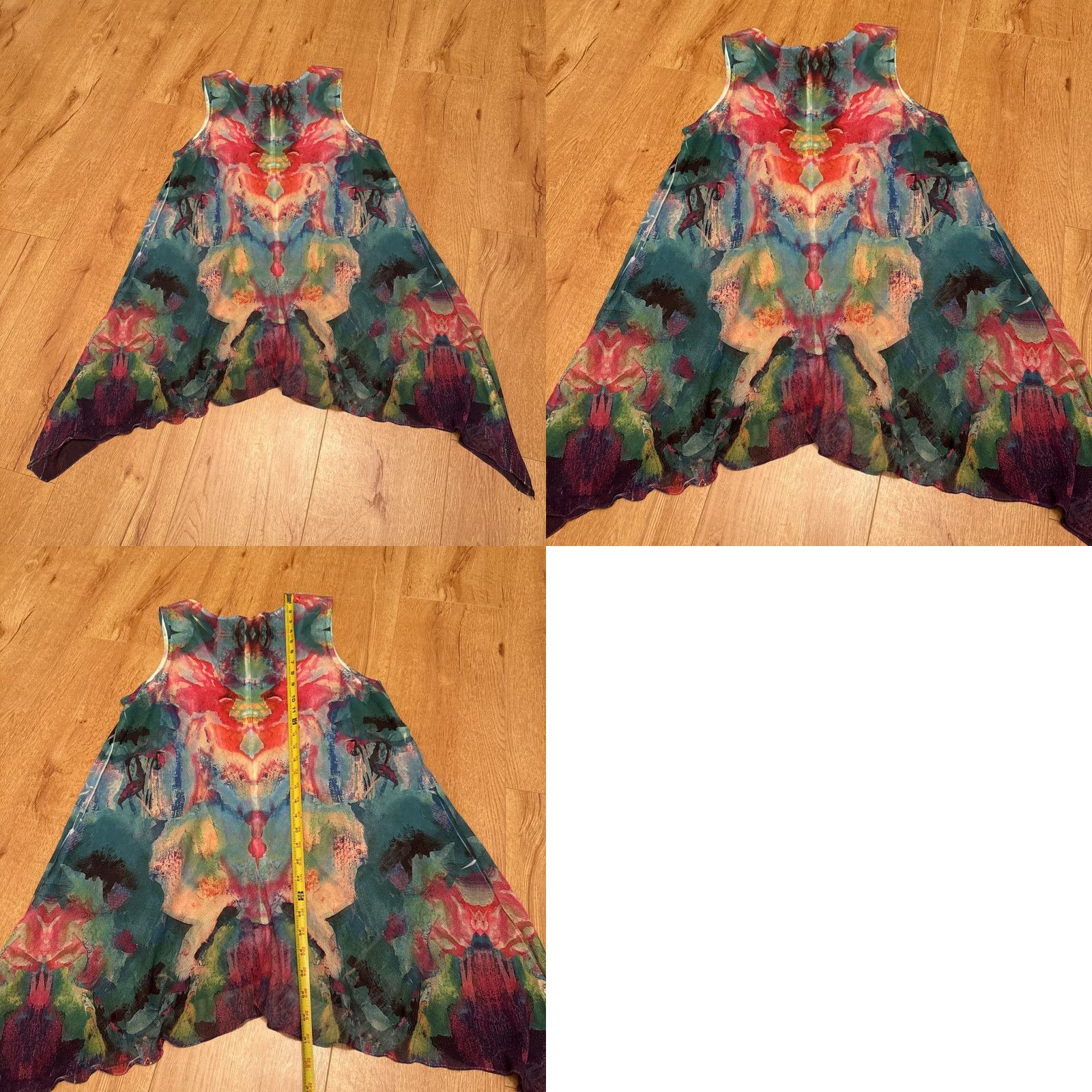 Soft Surroundings Soft Surroundings Tunic M Women Tank Sheer Floral Multicolor Hi Lo Asymmetrical Waterflower Flowing 90s? Size M / US 6-8 / IT 42-44 - 8 Thumbnail