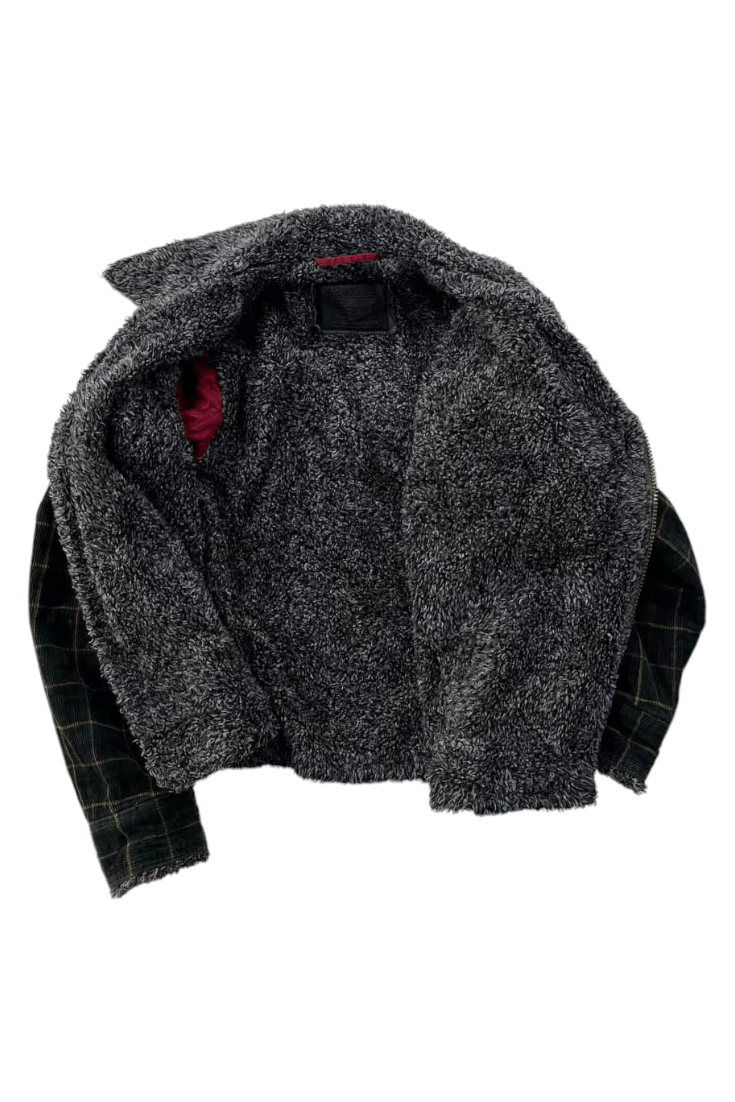 Japanese Brand vintage levis plaid sherpa work jacket asymetric zip Size US S / EU 44-46 / 1 - 4 Thumbnail