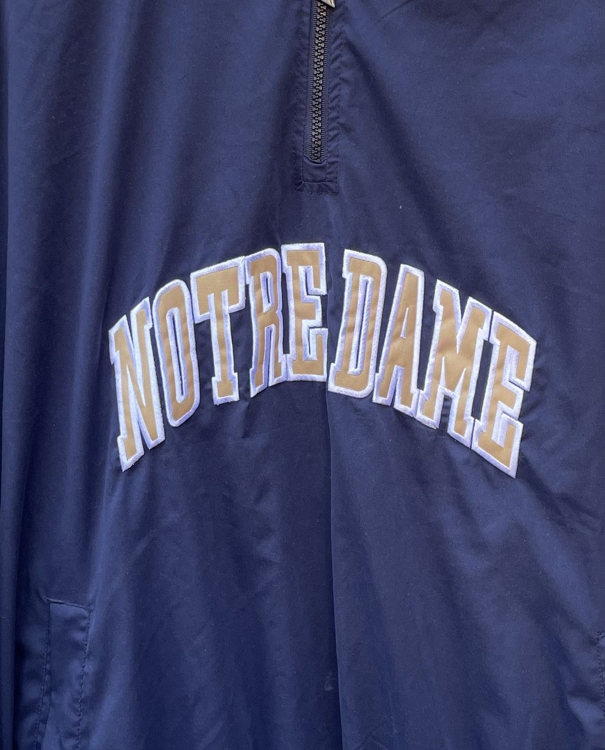 Reebok Vintage Reebok Notre Dame Pull Over Jacket Size US L / EU 52-54 / 3 - 4 Thumbnail