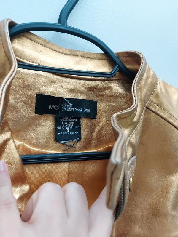Victoria's Secret Moda International gold leather jacket S Size S / US 4 / IT 40 - 5 Thumbnail