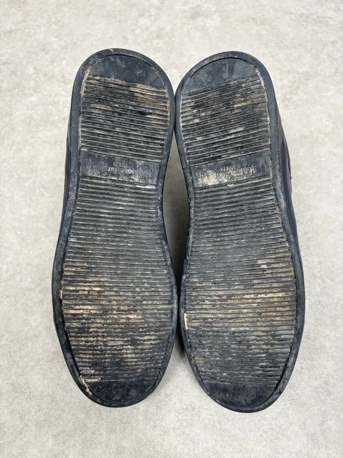 Maison Margiela Maison Margiela Navy Leather Sneakers Size US 12 / EU 45 - 7 Thumbnail