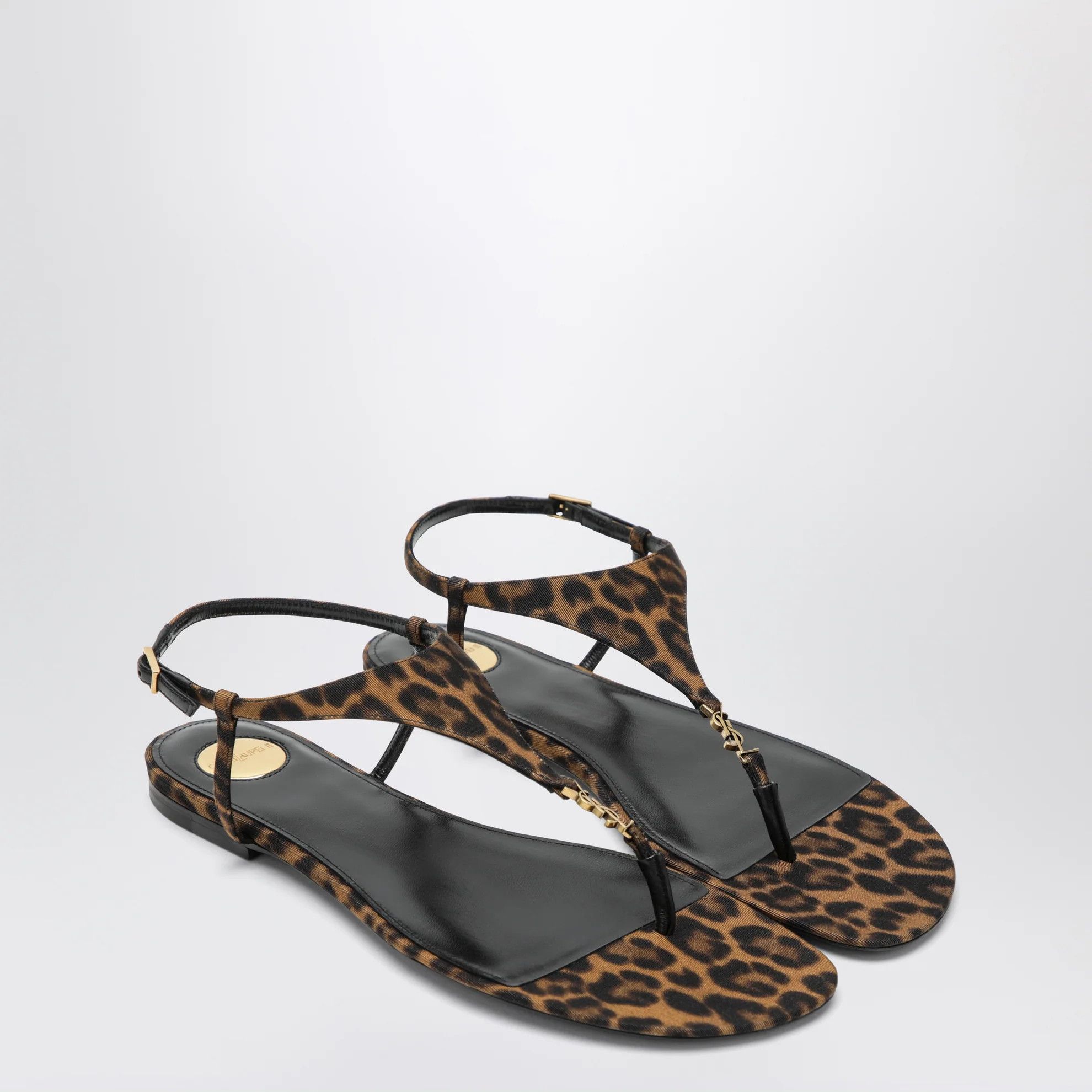 Saint Laurent Paris o1d2blof0526 Cassandre Sandals in Leopard Size US 6 / IT 36 - 2 Thumbnail