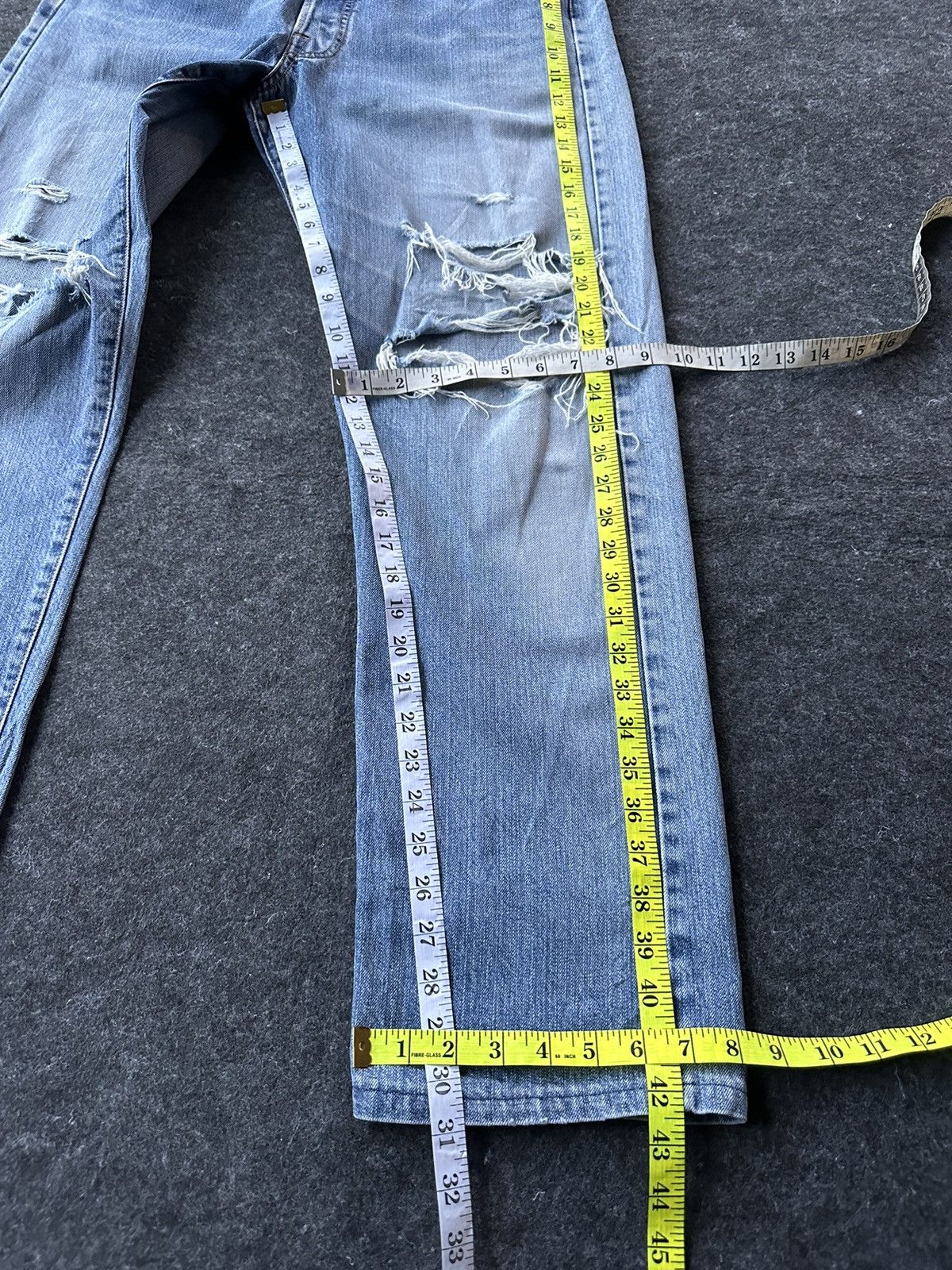 Replay Replay 901 Made in Italy Distressed Vintage Denim D514 Size US 30 / EU 46 - 11 Thumbnail