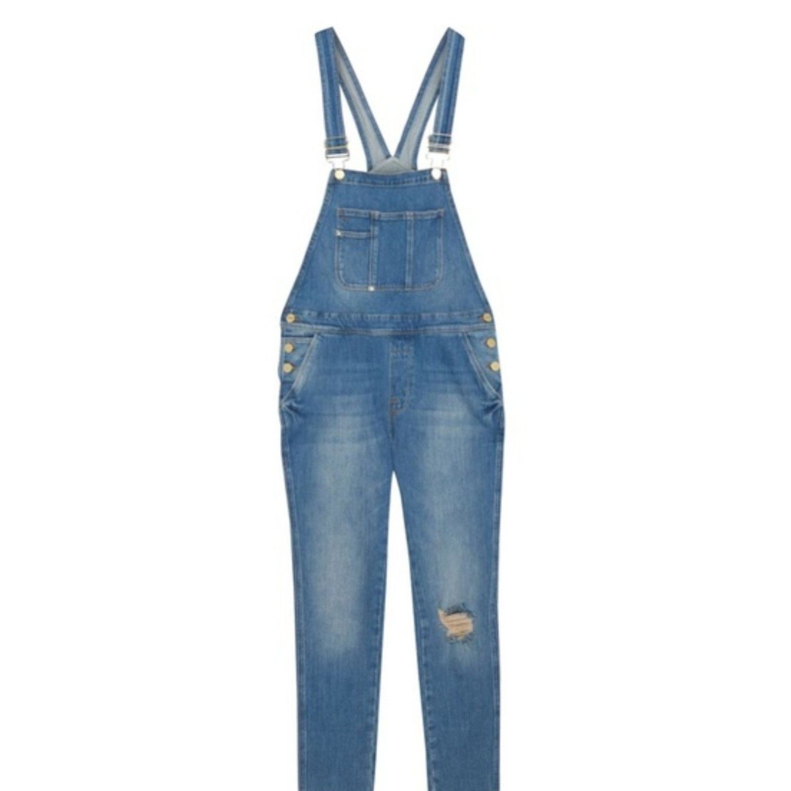 Frame Frame Classic Le Garcon Distressed Overall Carpenter S Size 26" / US 2 / IT 38 - 3 Thumbnail