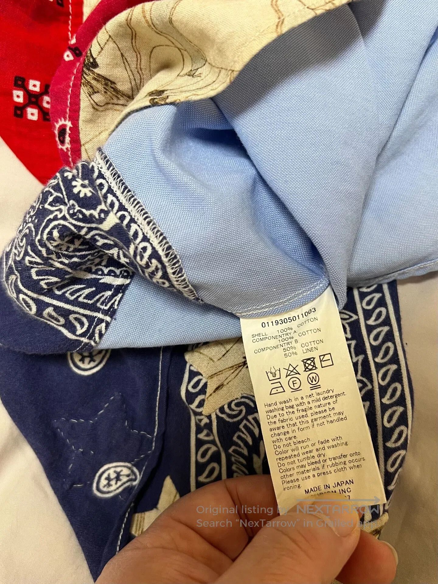 Visvim VISVIM 19SS Spot Lungta Shirt Stars. Size US M / EU 48-50 / 2 - 5 Thumbnail