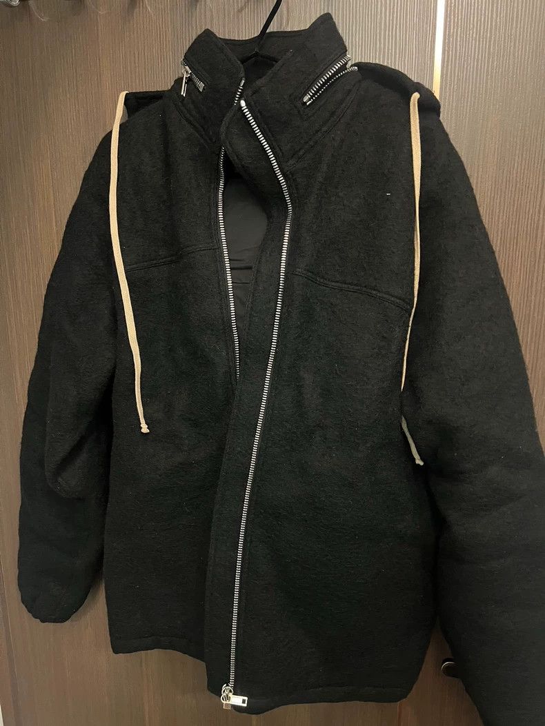 Rick Owens Rick Owens Sisyphus Black Hooded Jacket - dmc Size US L / EU 52-54 / 3 - 1 Thumbnail