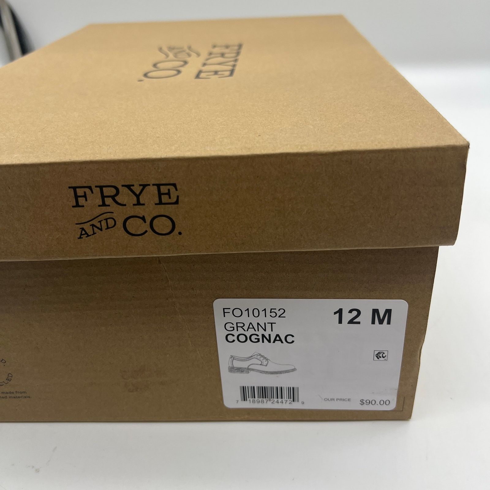 Other Frye and Co. Mens Grant Cognac Oxford Shoes Brown Size US 12 / EU 45 - 11 Thumbnail