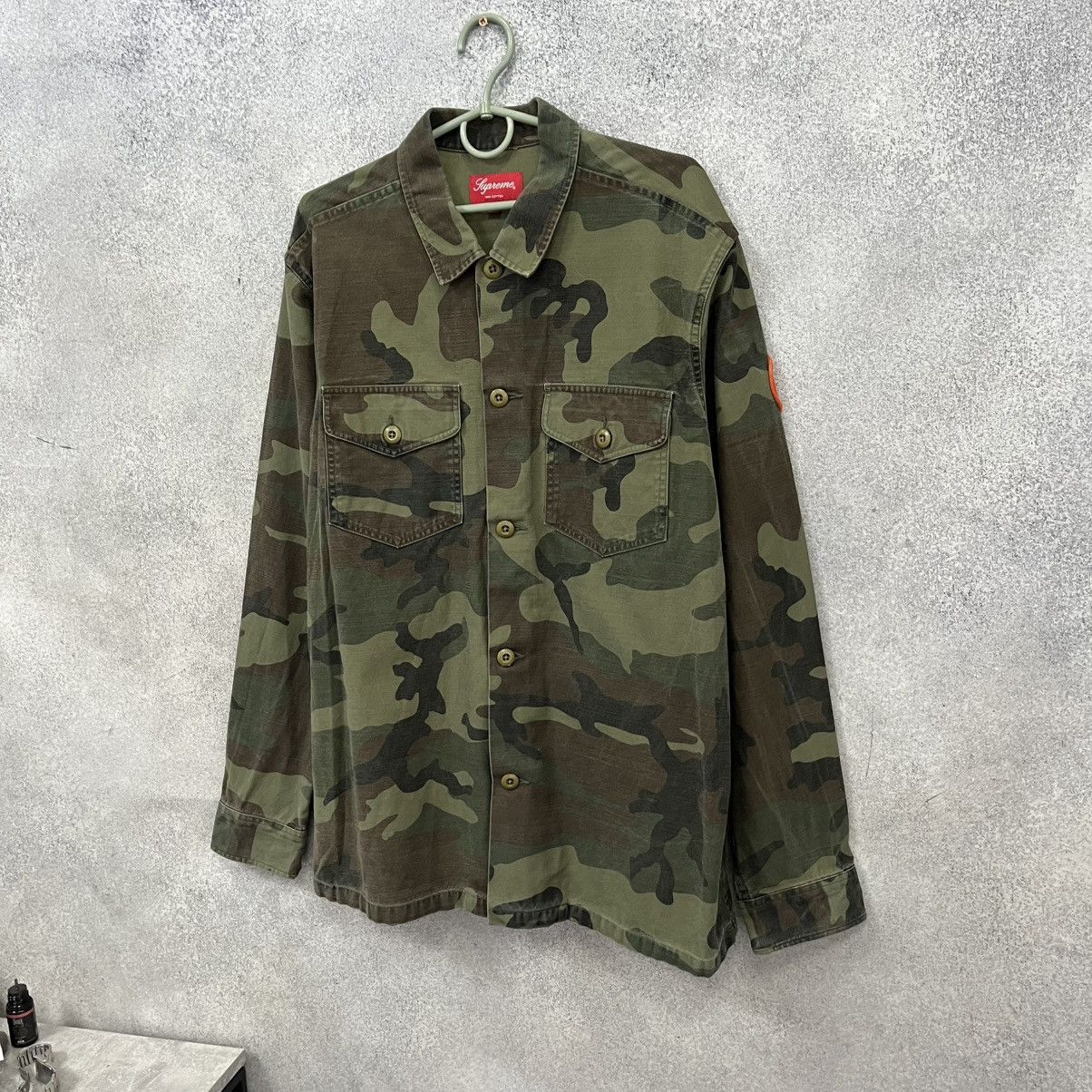Supreme Supreme Woodland Camo Ripstop military shirt Size US L / EU 52-54 / 3 - 5 Thumbnail