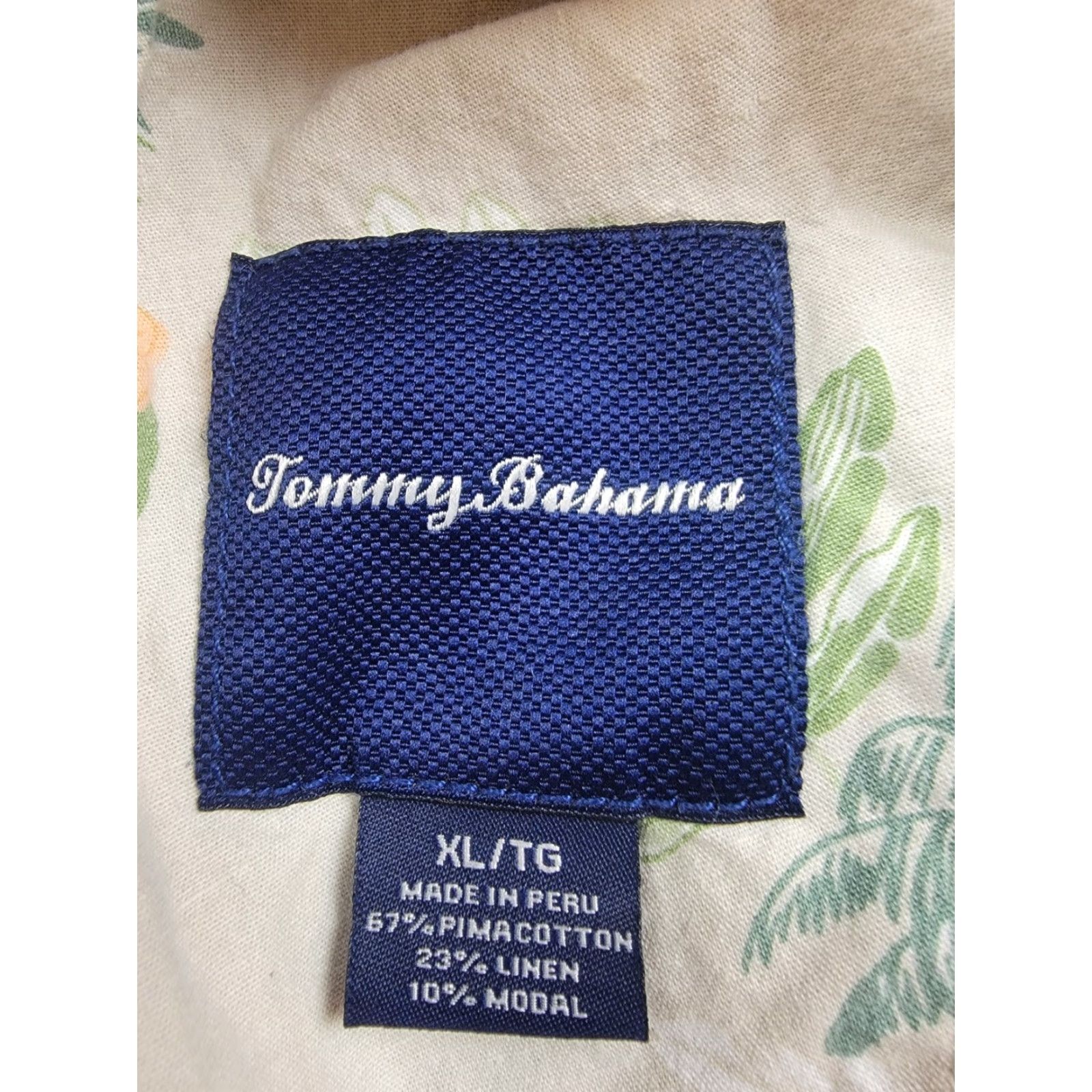 Tommy Bahama Tommy Bahama Shorts Mens XL Brown 9.5'' Inseam Linen Plend Casual Beach Vacation Bermuda Flat Front Pockets Drawstring Logo Zip Machine Washable Size US 36 / EU 52 - 6 Thumbnail