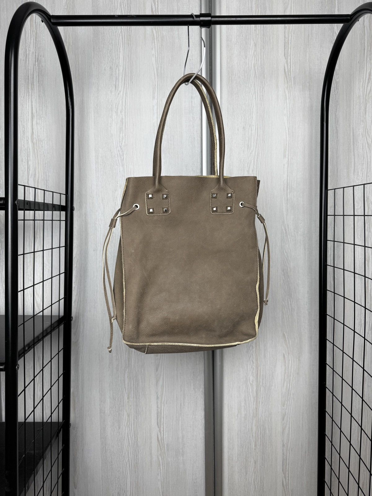 Orciani Orciani beige/grey soft leather tote bag Size ONE SIZE - 1 Thumbnail