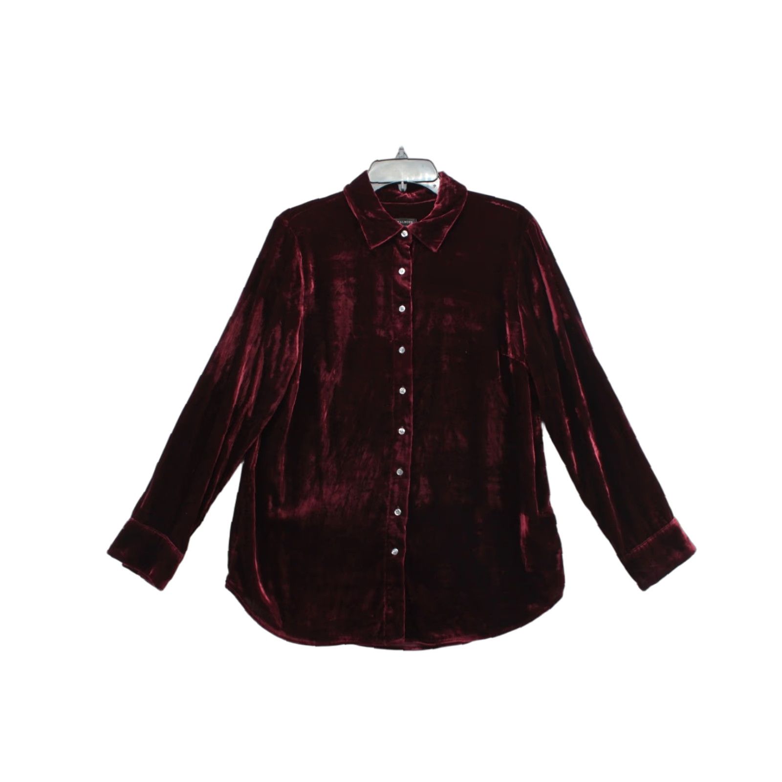 Talbots Talbots Blouse Women's Red Velvet Long Sleeve Button Up Christmas M Regular Size M / US 6-8 / IT 42-44 - 1 Thumbnail