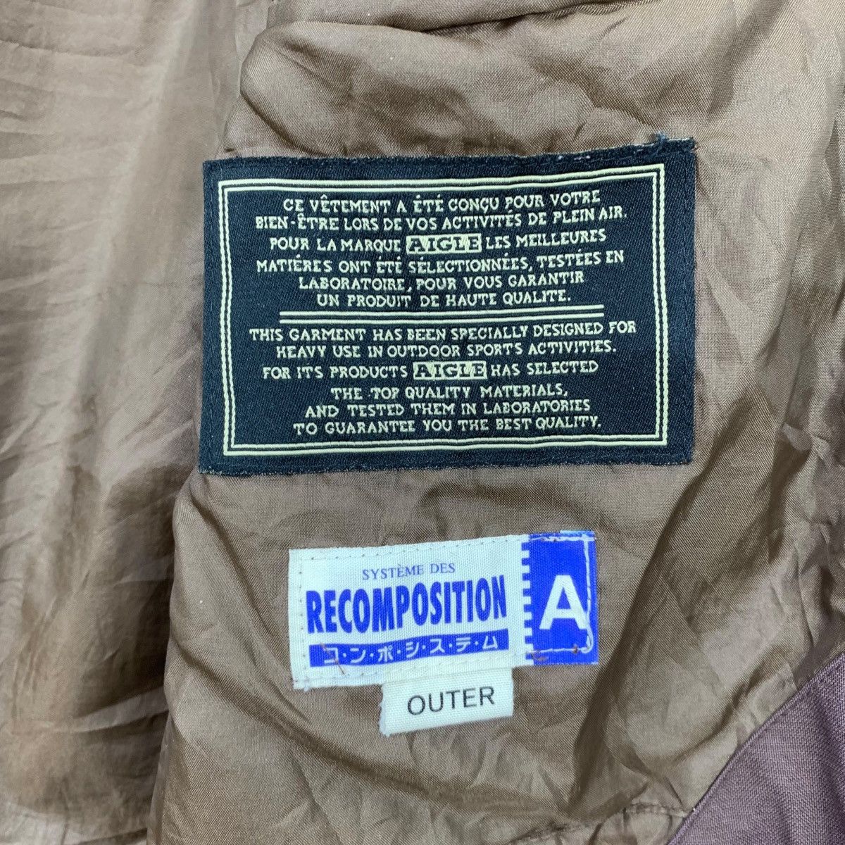 Aigle × Vintage Vintage AIGLE Outdoor Sportswear Small Logo Raincoat Jacket Size US M / EU 48-50 / 2 - 8 Thumbnail