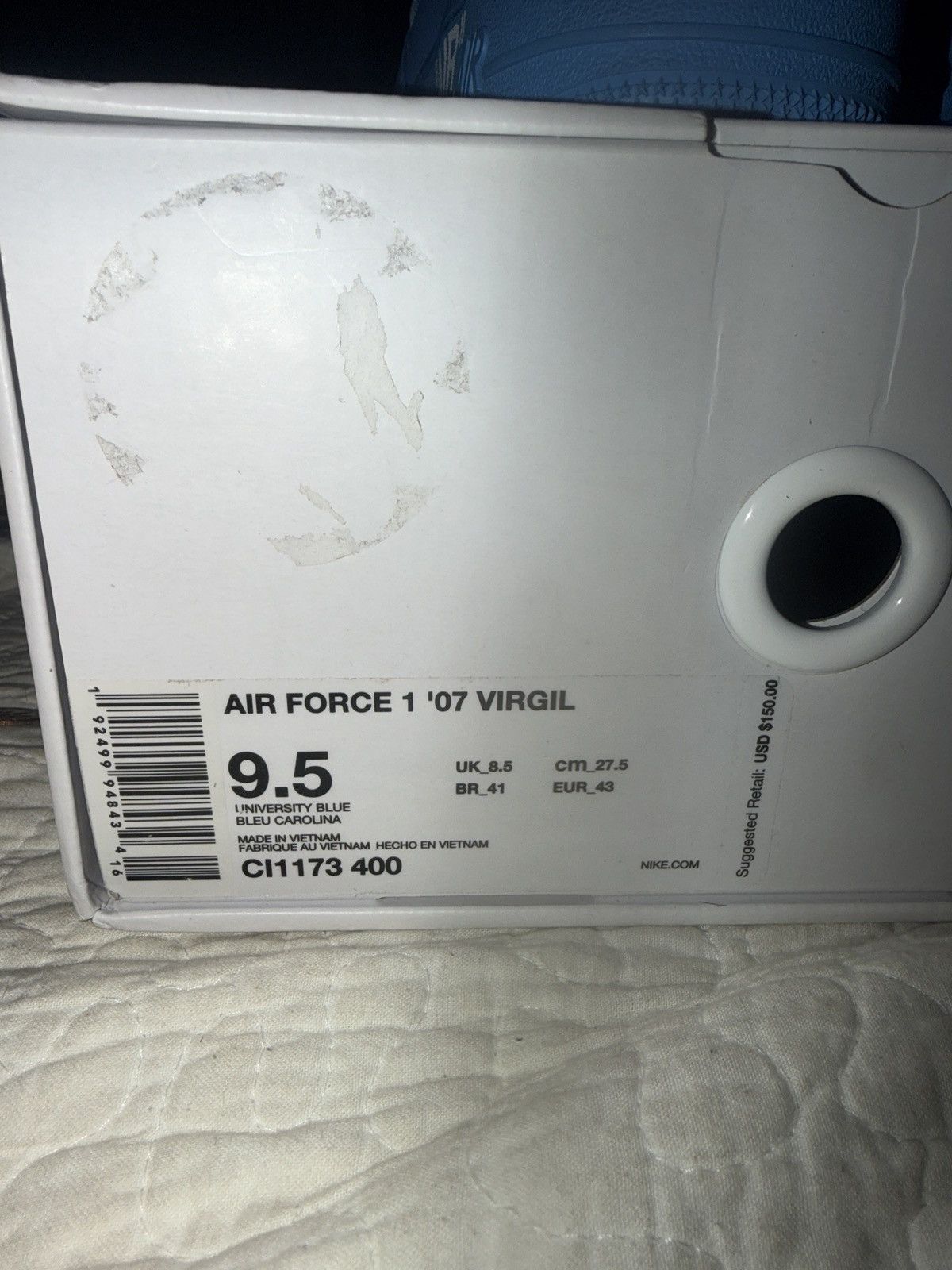 Nike × Off-White NikeXOFFwhite MCA air force Size US 9.5 / EU 42-43 - 9 Thumbnail